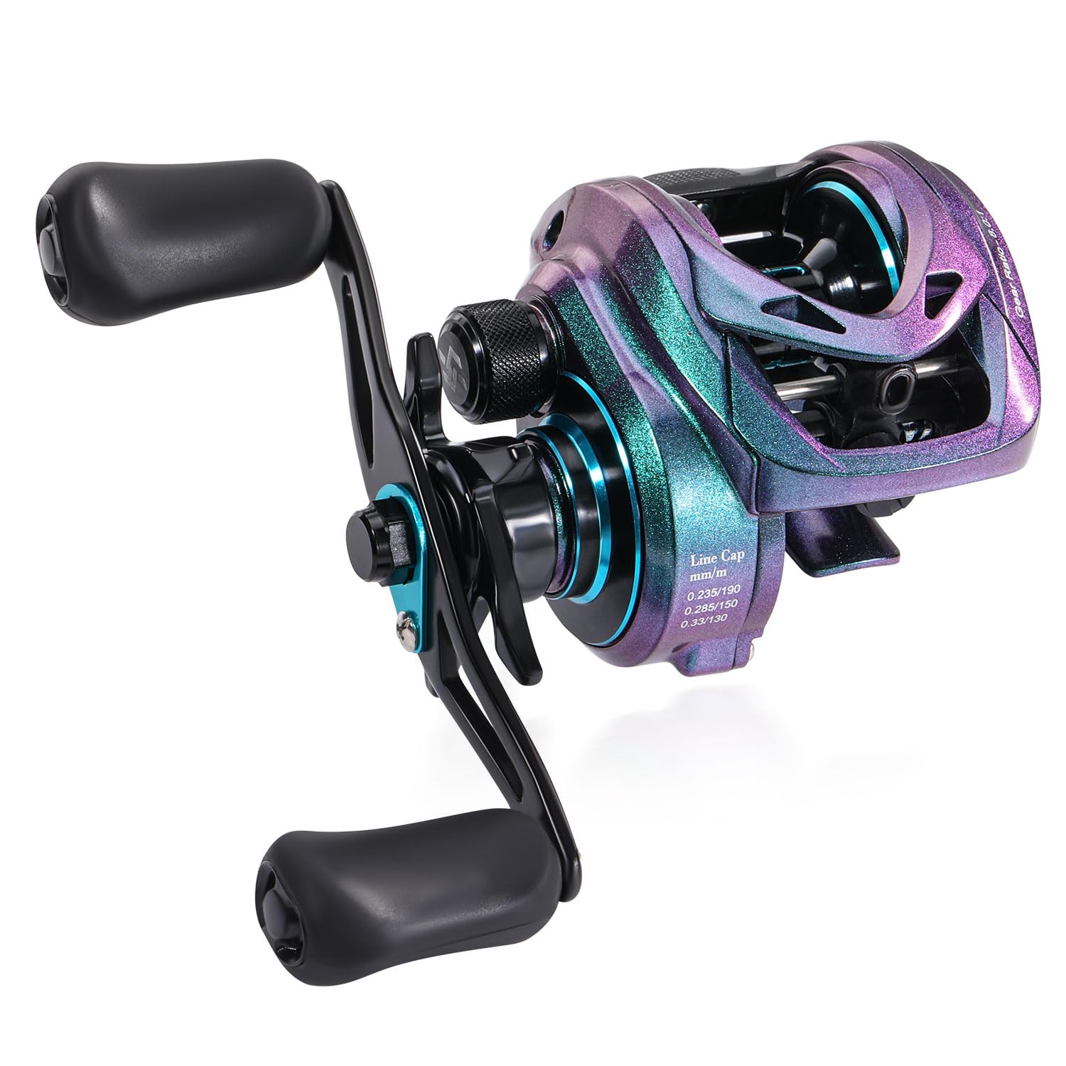 Sougayilang MAX Baitcasting Reel 8.0:1 High Speed Gear Ratio Fishing Reel 18LB Carbon Fiber Drag Baitcaster Reels with Magnetic Braking System for Saltwater Freshwater Fishing-CSR