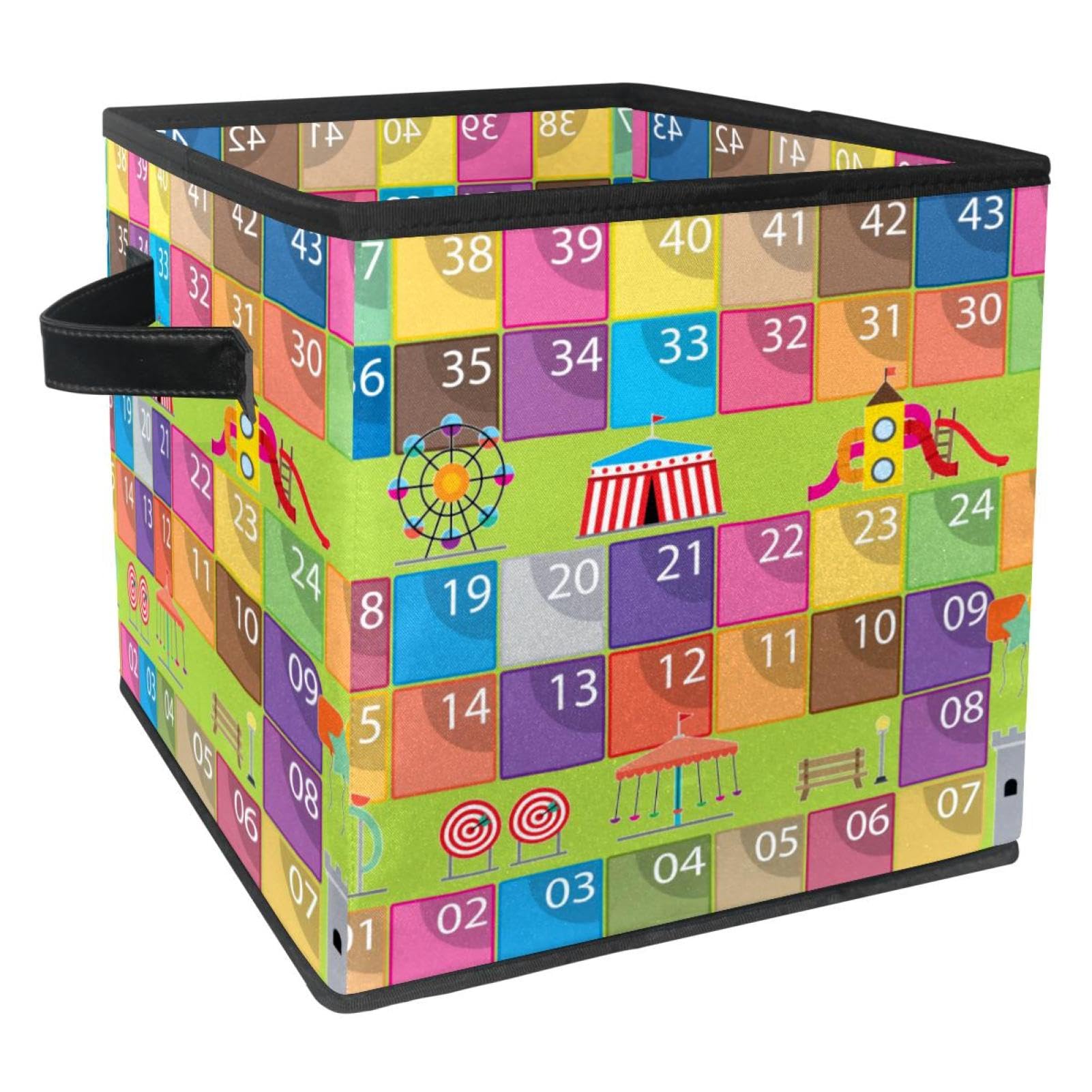 Boîte de rangement pliable cube pour cacher les jouets éparpillés au sol