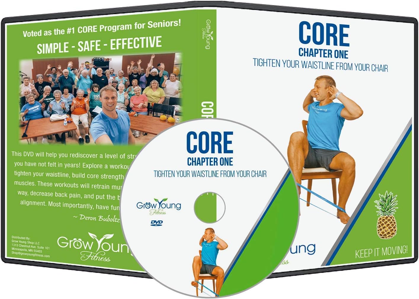Grow Young Fitness Core Strength Exercises for Seniors - Tone, Tighten, and Strengthen Your Waistline - Chapter One Senior Exercise DVD