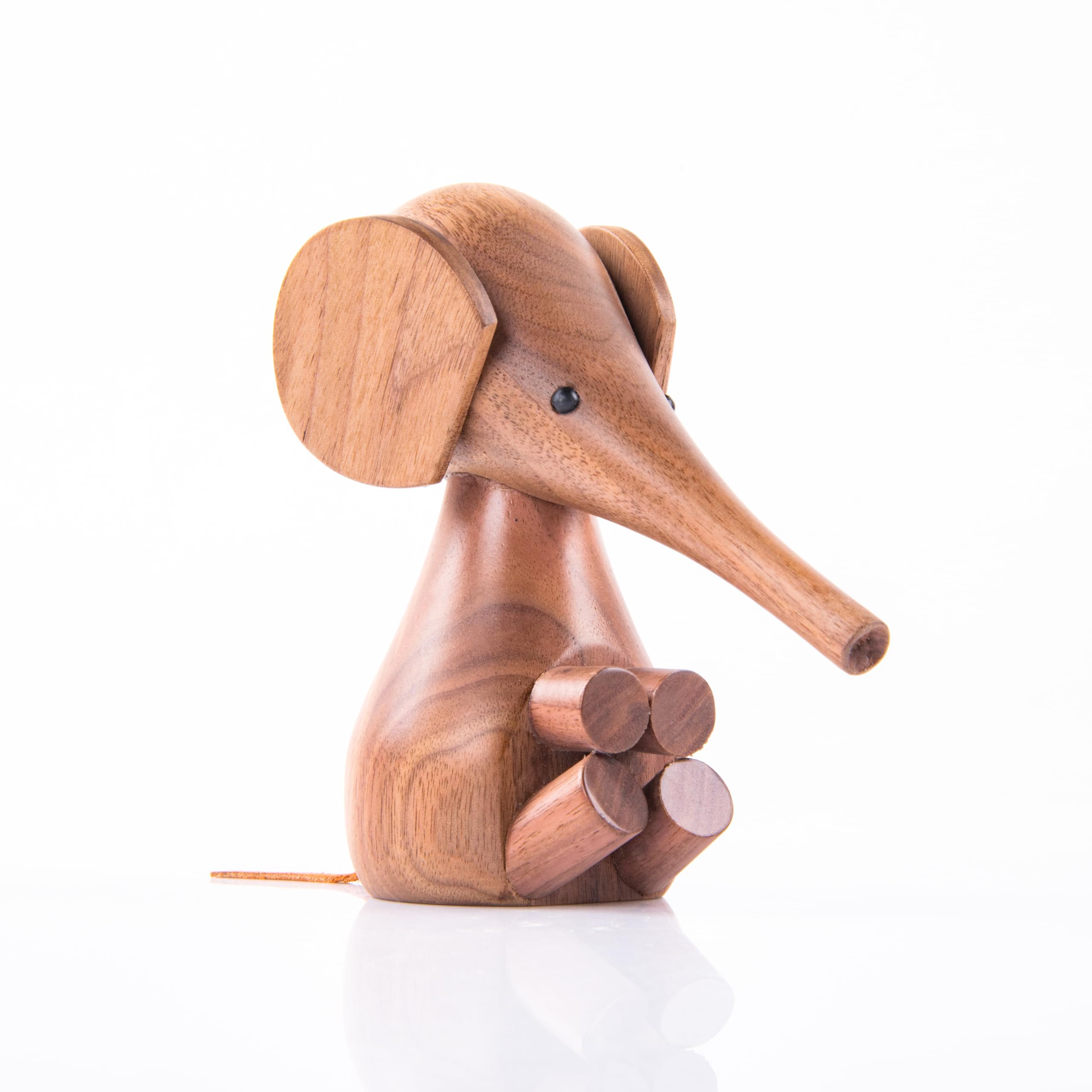 GIBOX Wooden Baby Elephant Showpiece Decor | Small Statue for Animal Lovers | Unique Decorative Item for Home, Office Table | Cute Stylish Accent for Shelf, Table, TV Cabinet (Baby Elephant)-image-29