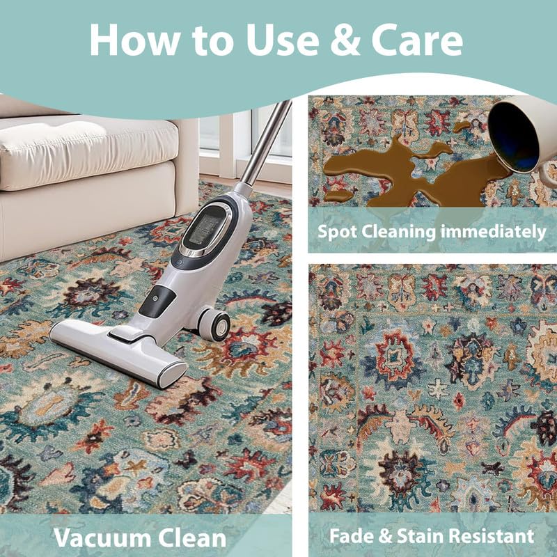 Image of Hand Tufted Premium Rug Premium Wool Carpet for Living Room Bedroom and Hall Size 4x6 Feet Color Multi
