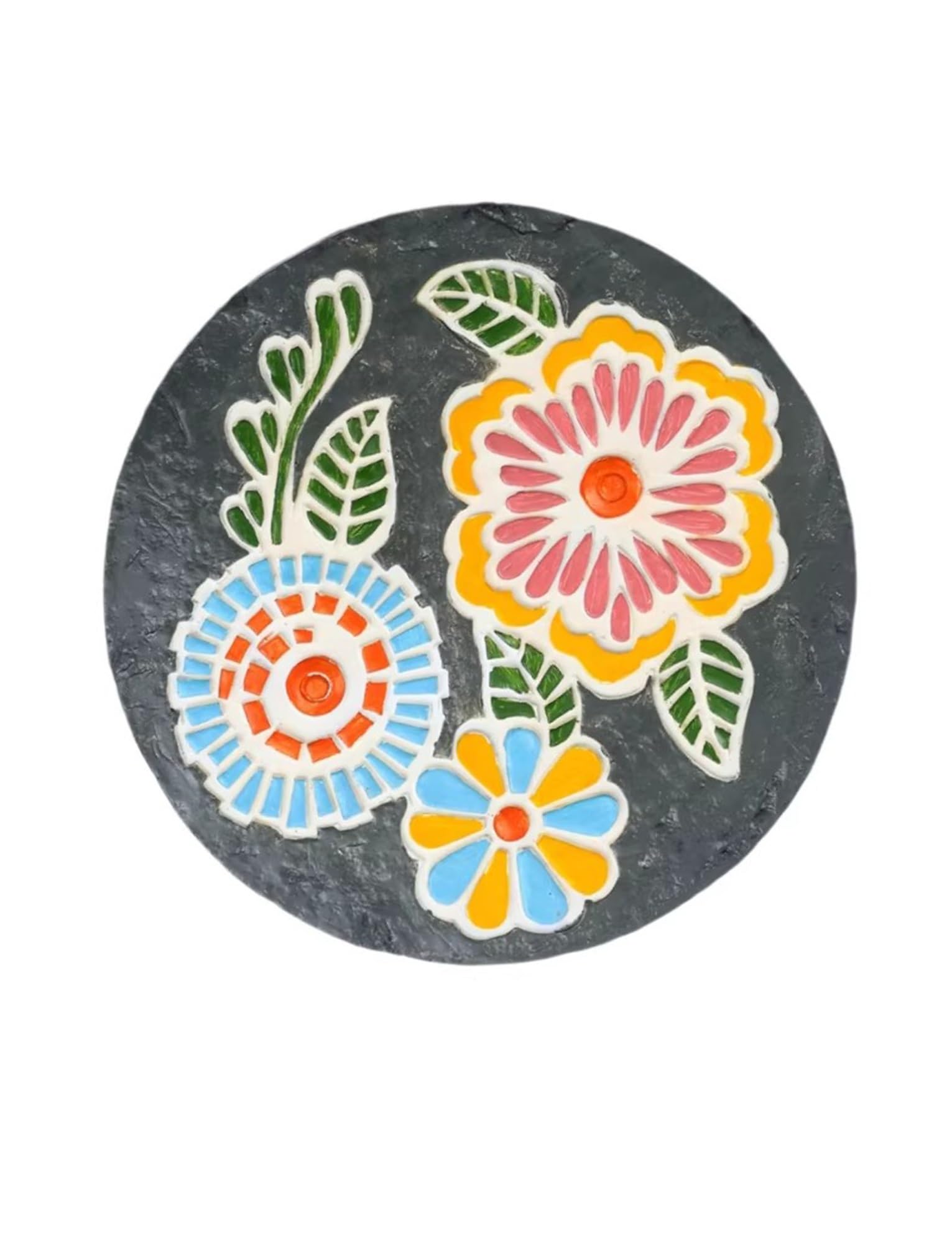 Dalles de Jardin Décoratives à Installation Rapide Pas Japonais Robustes pour Allée Extérieure Revêtement de Sol de Jardin Résistant au Gel(Gray-29 cm)