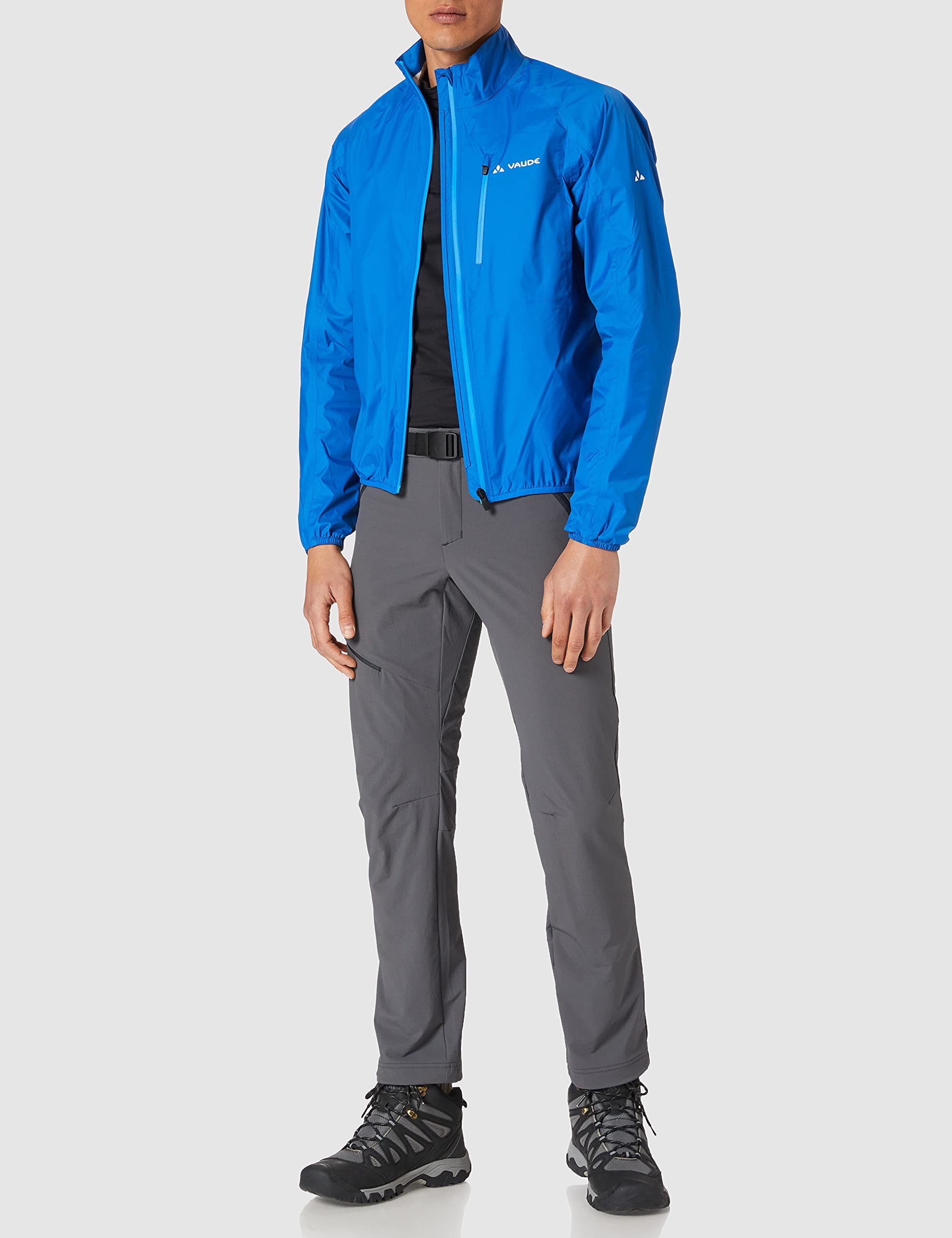 VAUDE Herren Drop Jacket III, wasserdicht – Signal Blue – Gr. 3XL | Regenjacke Herren wasserdicht – atmungsaktiv – Fahrradjacke winddicht – 185 g leicht – ideal für Gravel, Rennrad und MTB