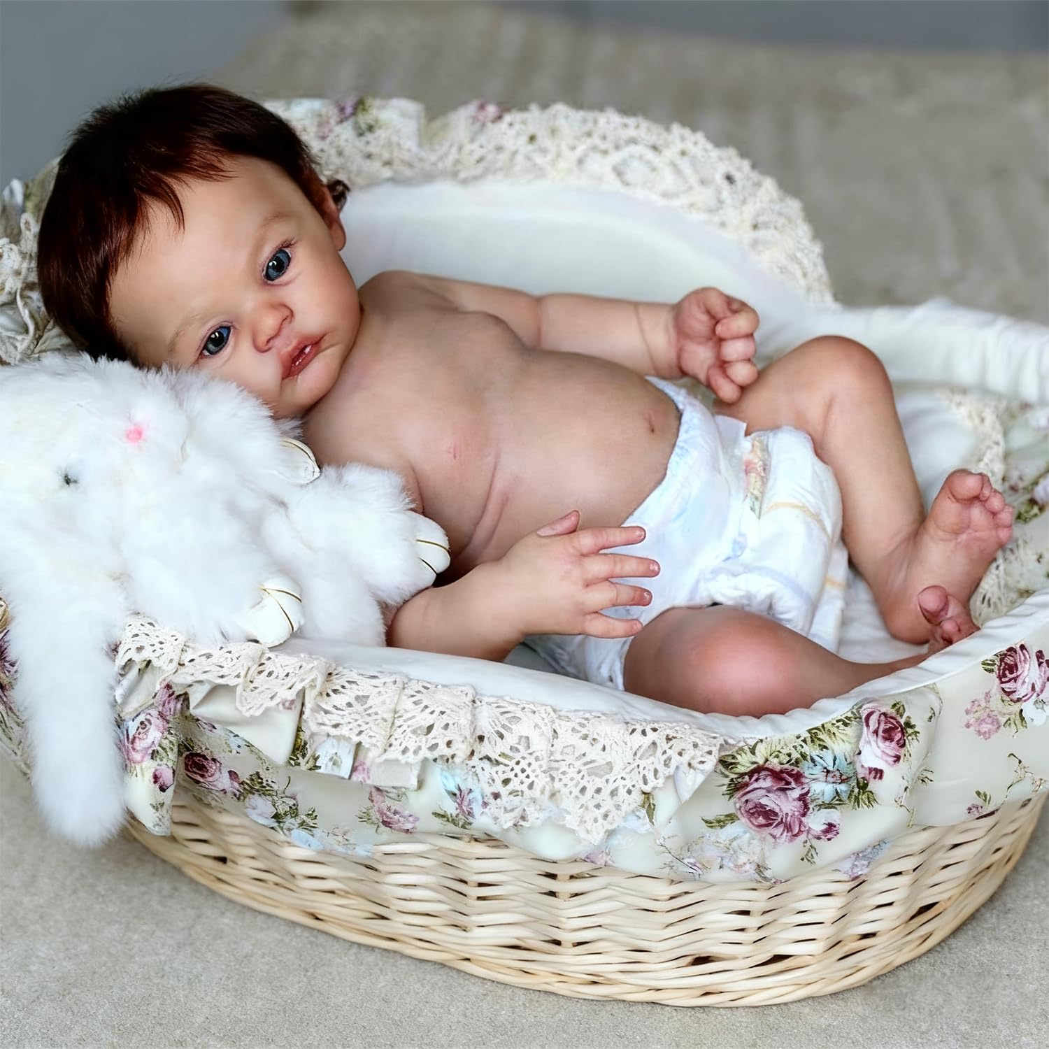 Anano Reborn Baby Dolls Silicone Full Body Boy, 18 Inch Realistic Newborn Baby Dolls That Look Real Life Like Reborn Waterproof Anatomically Correct Baby Boy Washable Doll