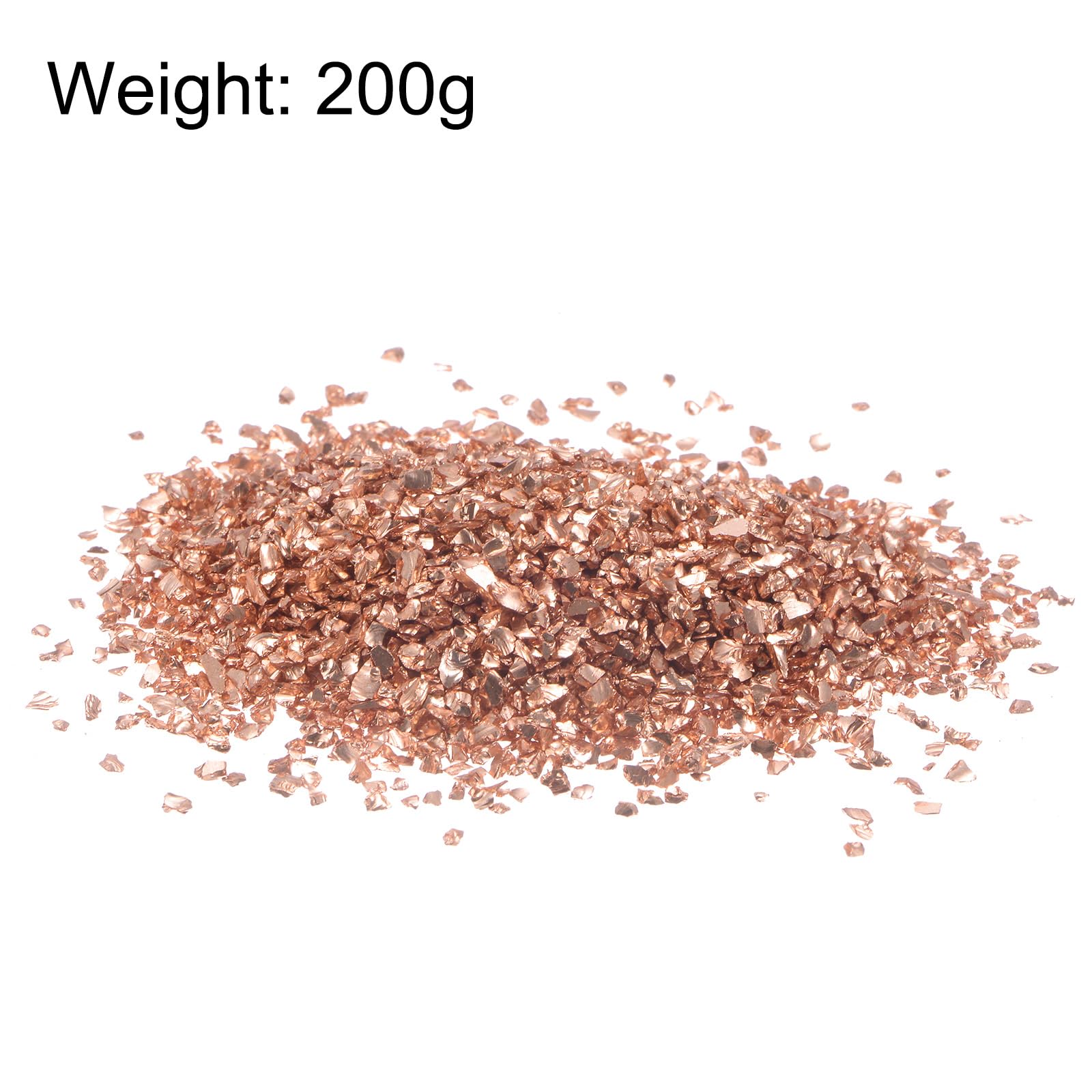 200g Verre Concassé Paillettes 2-4mm Électroplaqué Brillant - Éclats De Verre Pour Résine, Vases Et Décoration
