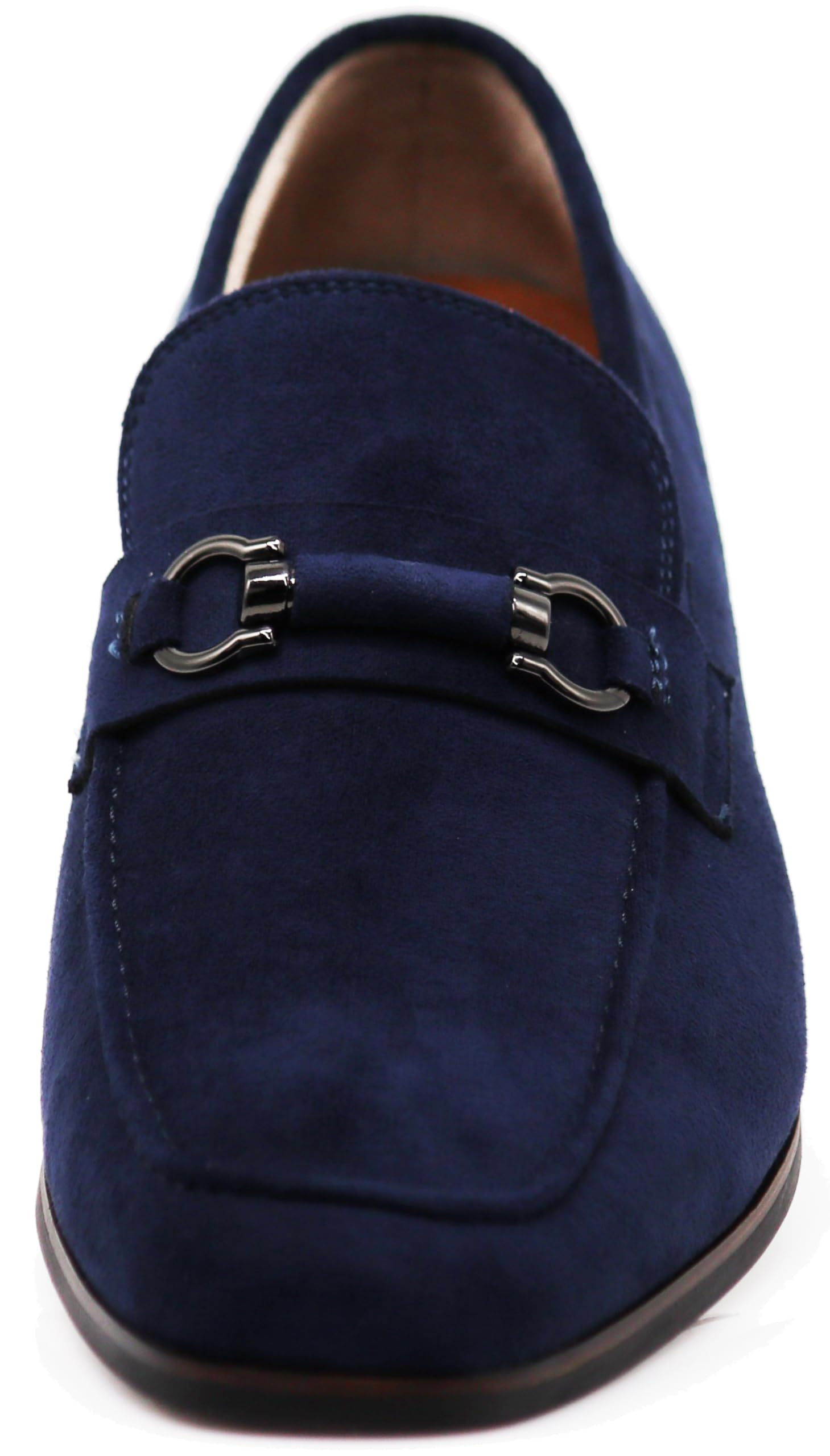 Enzo Romeo MHG Men's Business Casual Formal Vegan Suede Loafers Slip On Driving Dress Shoes - 3