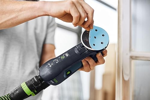 Miniatura 2 de Festool 497371 Granat P240 Grit RO 90 Discos de lijado abrasivos de 3-12 pulgadas (3.543 in) de diámetro, paquete de 100 unidades