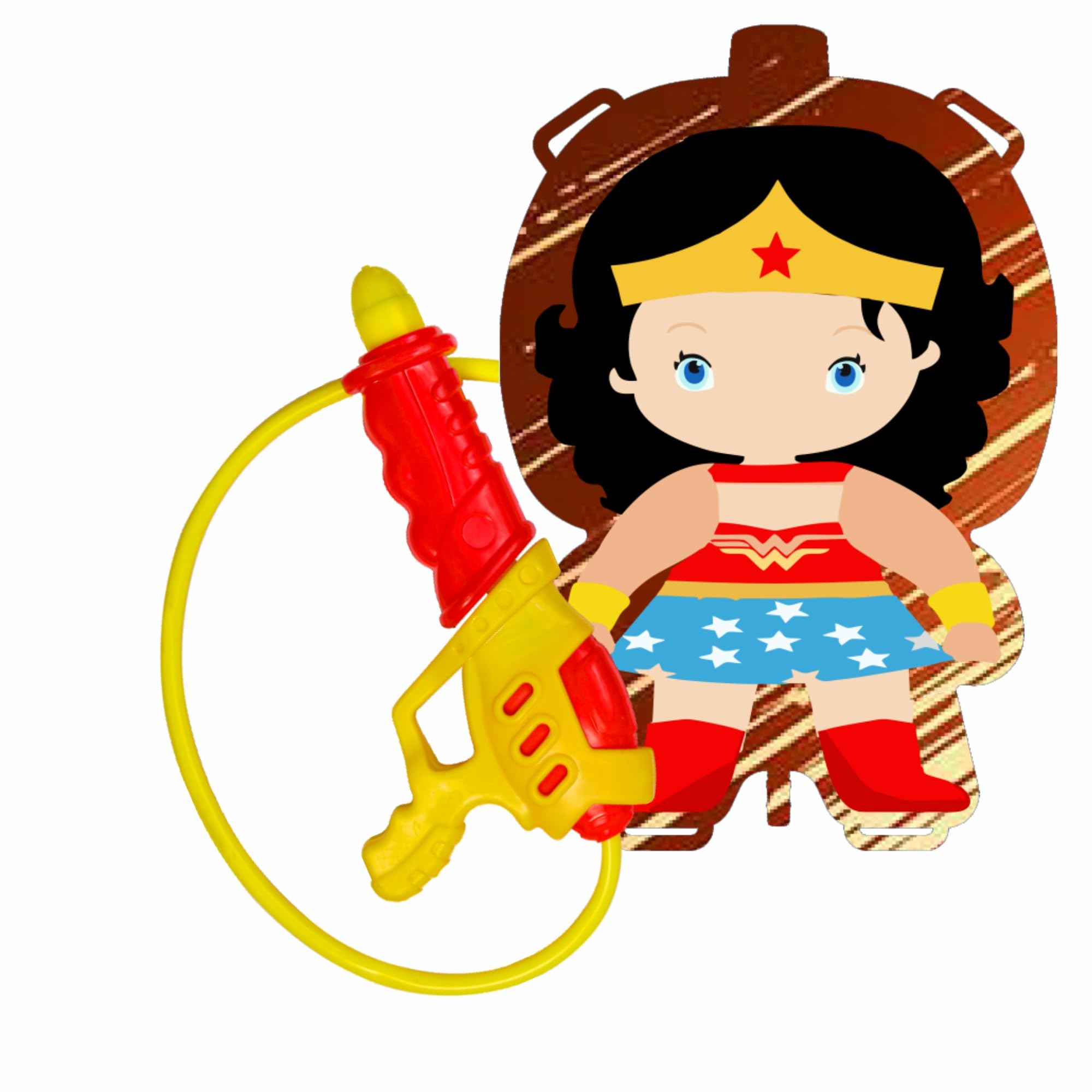 Cock Brand Holi Natural Organic Herbal Gulal with Super Medium Supergirl Water Gun Back Holding Tank, Making It Appealing for a Holi-Themed Water Gun, with High Pressure, Ideal Holi Celebration.