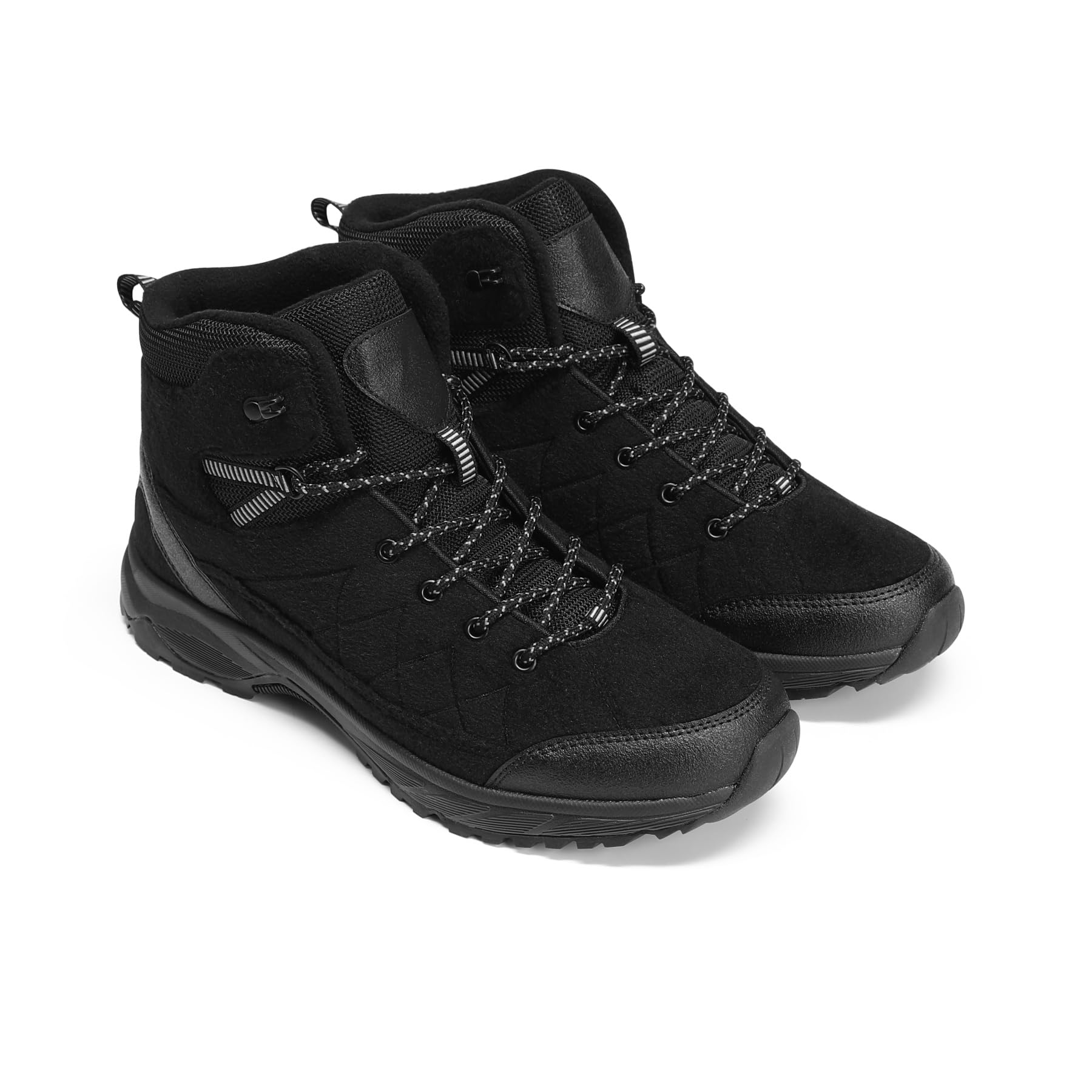 YOUTHUP chaussures montantes de randonnée homme chaudes respirantes | Doublure polaire tige protectrice semelle EVA adhérente amorti stable confort chaud pour travail balades et sentiers