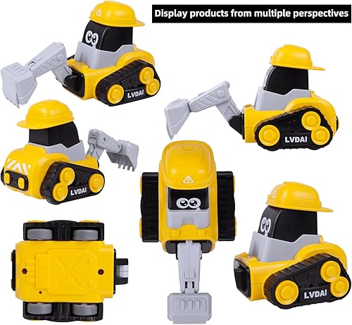 Miniatura 5 de Vehículo de construcción Juguete de ingeniería de vehículos Tipo de prensa Coche de juguete Coche de empuje de juguete Inercia Coche deslizante Caja