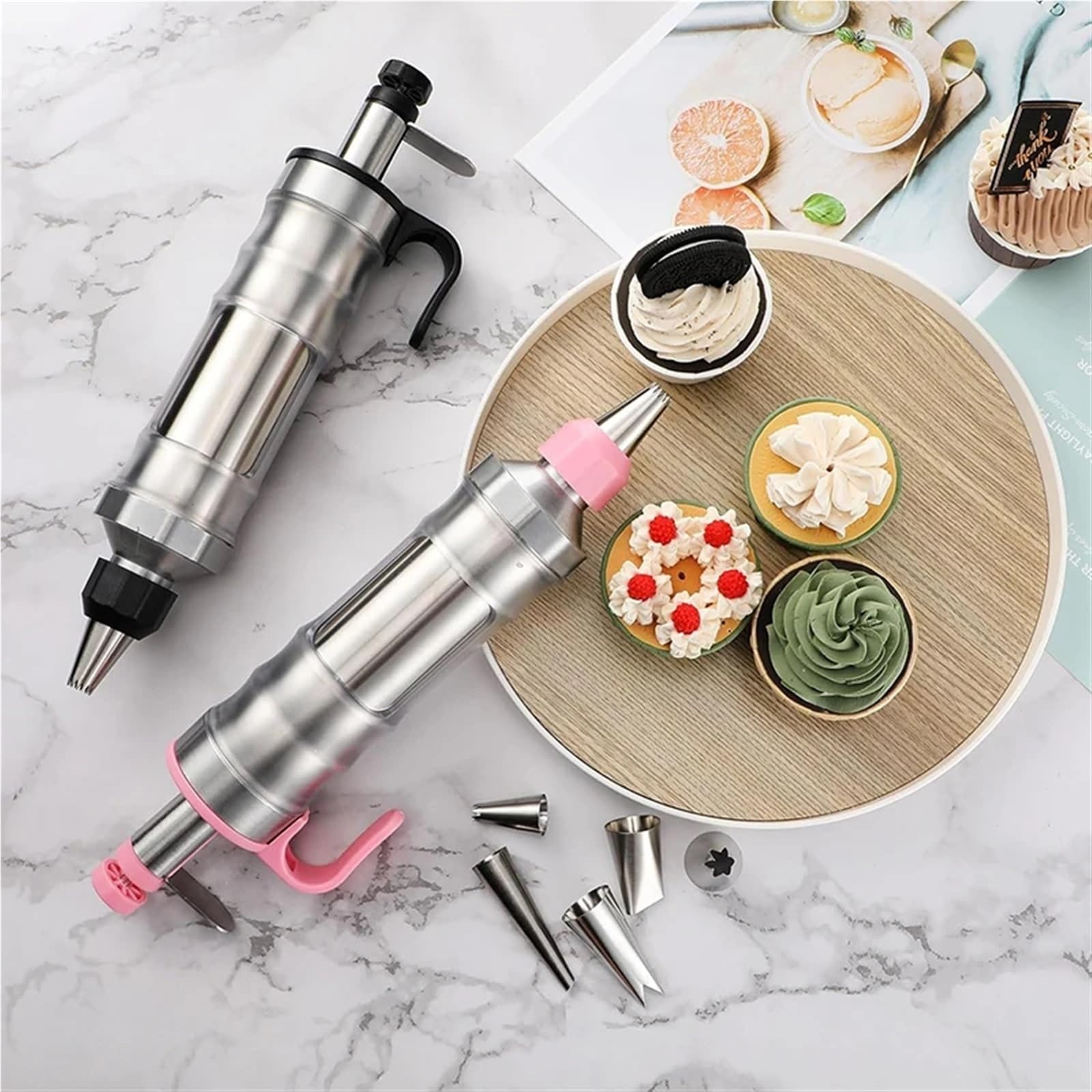 Syringe para Decorar Tartas Kit de jeringa for decoración de postres y pasteles