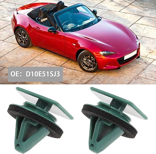 Miniatura 2 de 20 piezas de clip protector para moldura inferior de puerta D10E51SJ3 compatible con Mazda MX-5 CX-3 faldón lateral clip moldura cubierta Moldura