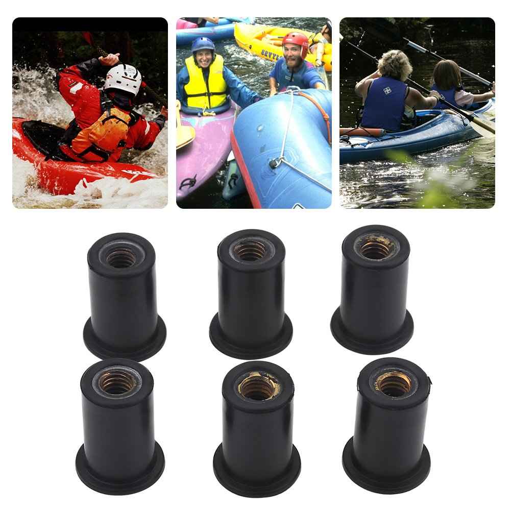 Tangxi 6pcs M6 Brass Flange Well Nuts for Motorbikes/Kayaks/Canoes - Image 3