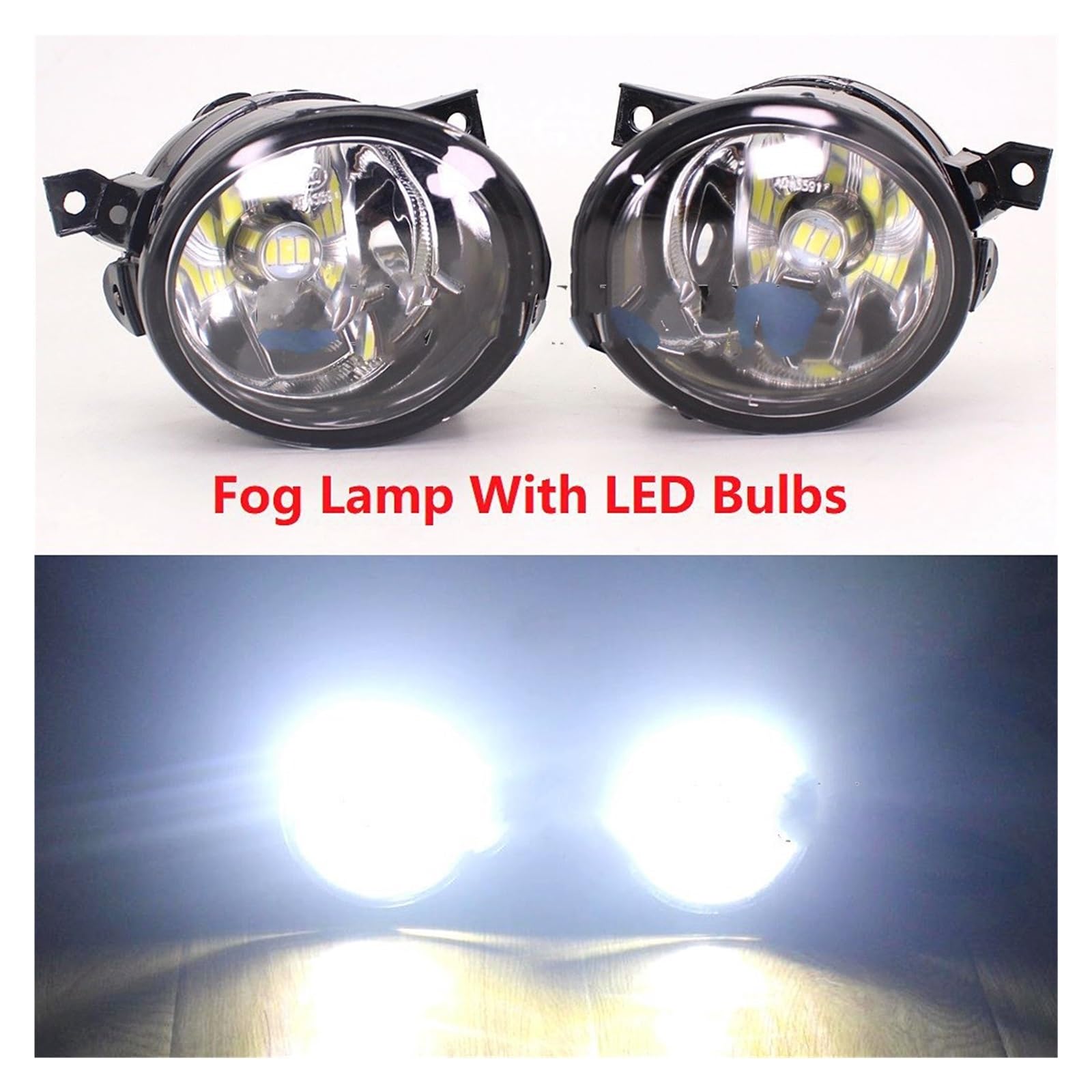 Faros Delanteros Para VW Para Golf 5 Para GTI MK5 2004 2005 2006 2007 2008 2009 Faros Delanteros LED/halógenos Luces Antiniebla Delanteras Con Bombillas Juego Faros Delanteros(LED Fog lamp,Bien)