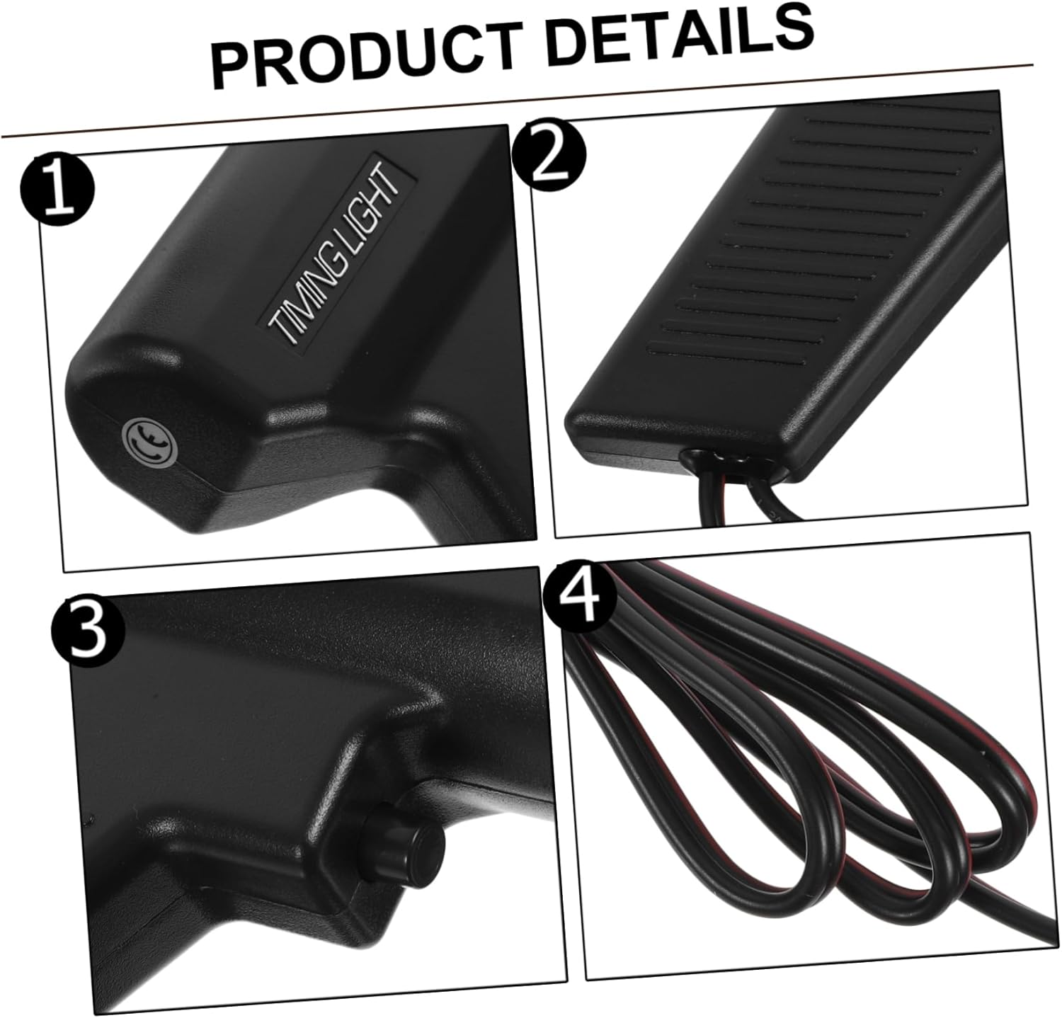 Alipis Inductive Engine Timing Light Strobe Lamp for Automotive and Motorcycle Overload Protection Ignition System Tester