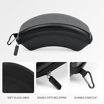 Protective Goggle Case, Shockproof & Water Resistant Eva Hard Shell