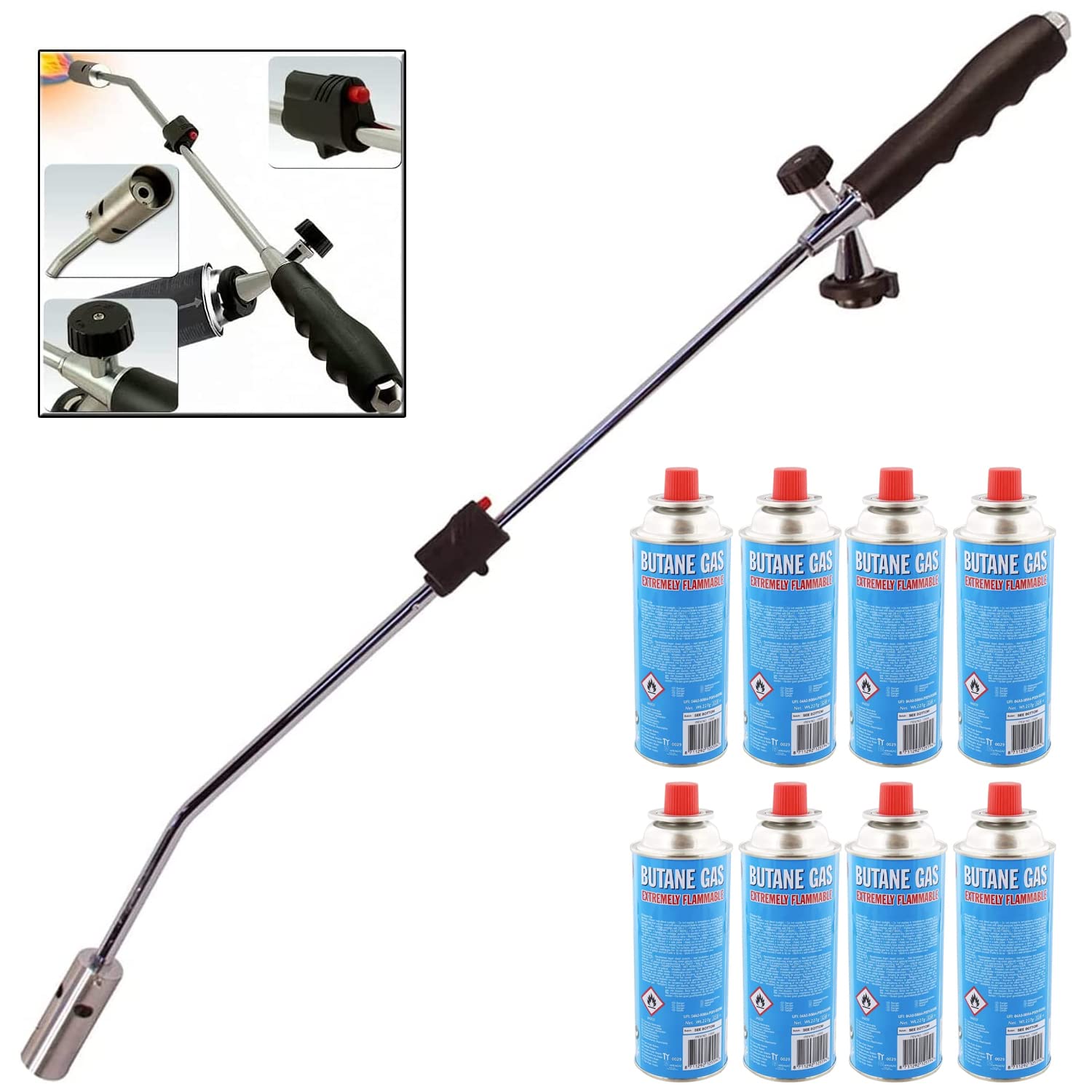 Buy GREEN HAVEN Powered Weed Burner with Auto Ignition + 8 Butane