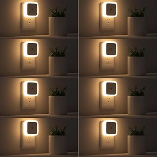 Sujeet Night Light, Night Lights Plug into Wall 8-Pack, Nightlight Plug in Night Light, Dusk to Dawn Night Lamp Led (Warm White) - Amazon product rated Grade B