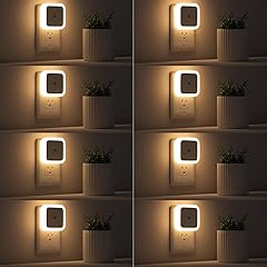 Sujeet Night Light, Night Lights Plug into Wall 8-Pack, Plug in Night Light, Dusk to Dawn Nightlight Led Night Lights for Bedroom, Bathroom, Hallway Warm White