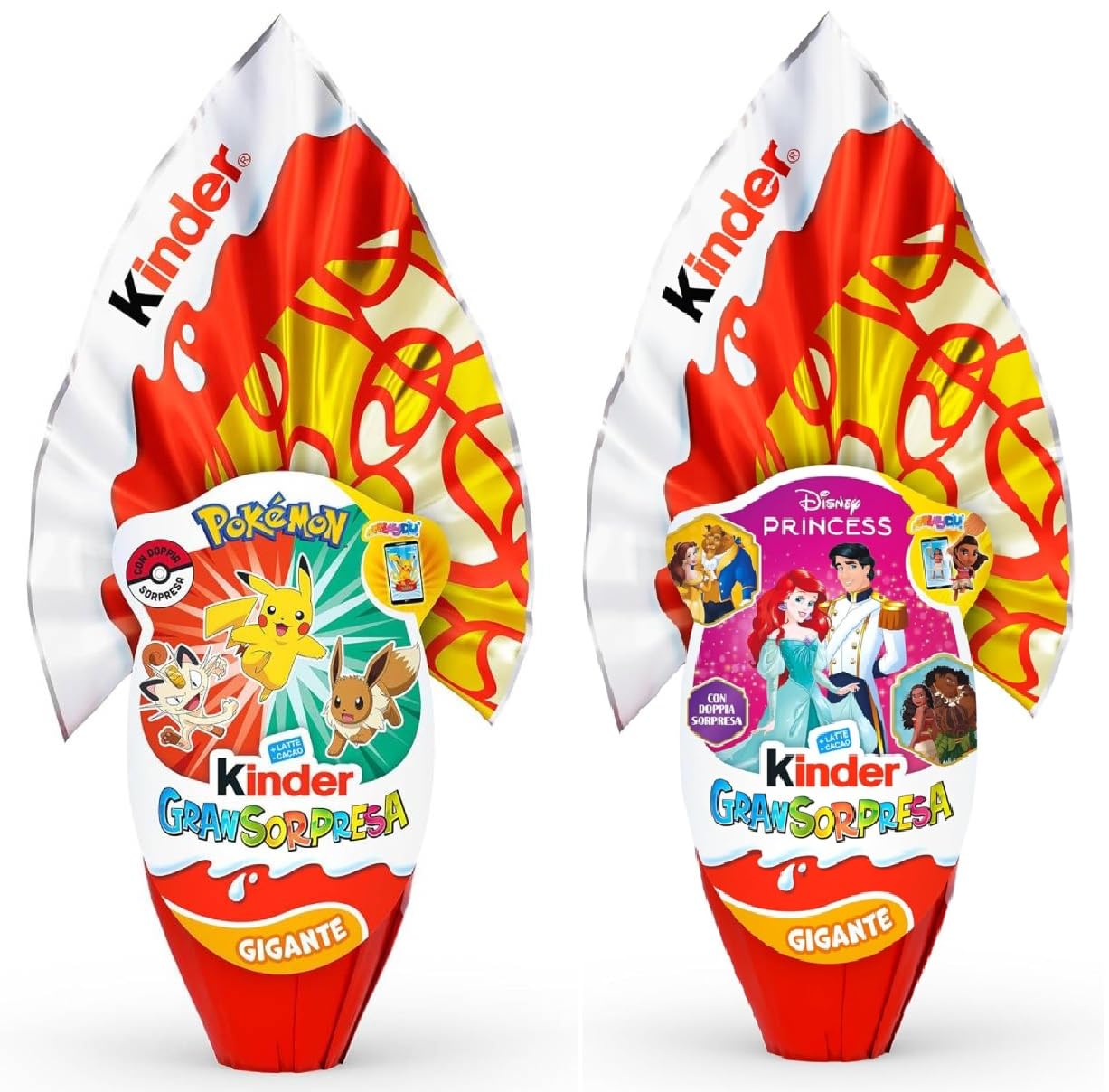 Offerta Kit Pasqua 2026 Kinder Maxi Gran Sorpresa POKEMON 320 Grammi + Kinder Maxi Gran SorpresaPrincess 320 Grammi con Maxi Sorpresa a Tema !