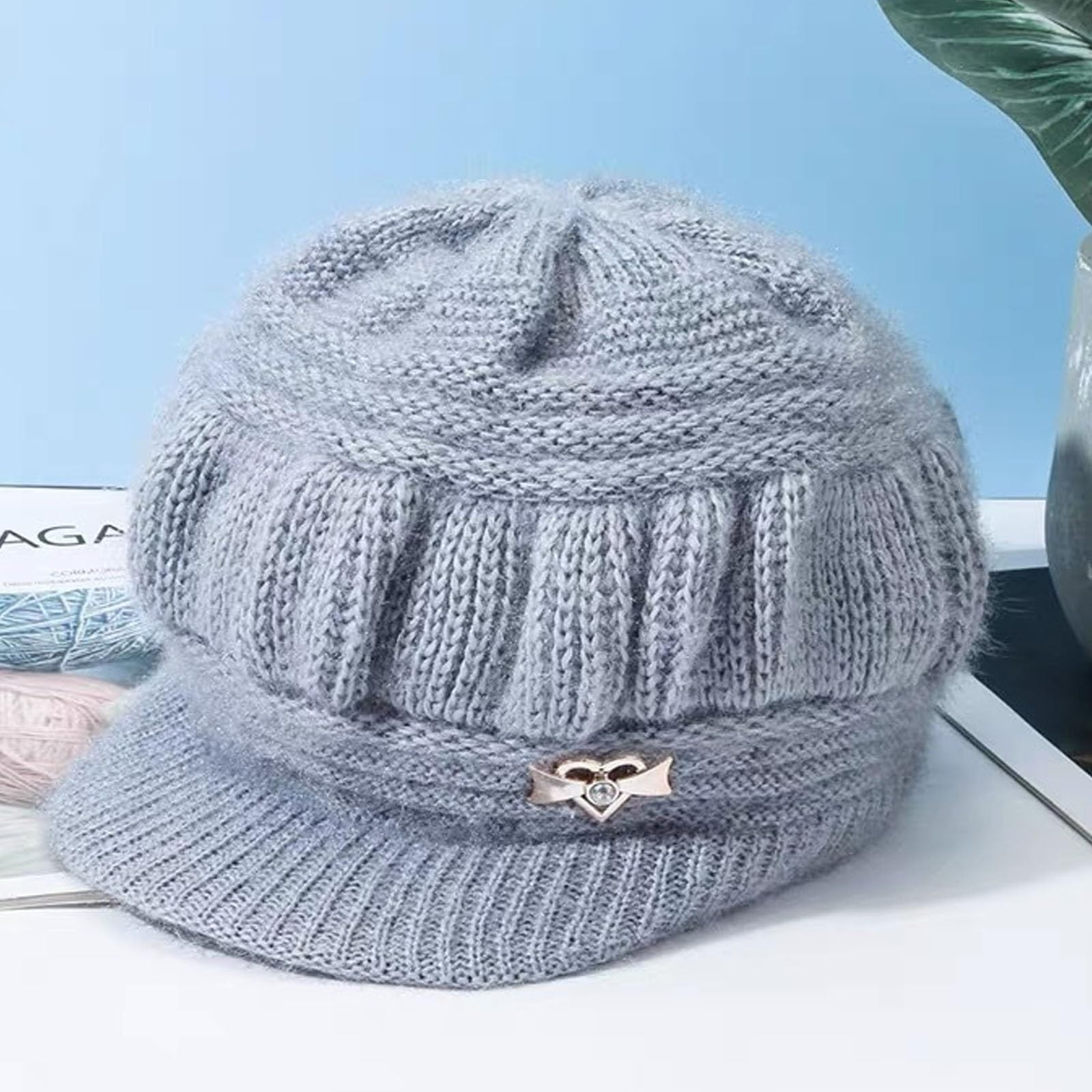 2-pak Dla Mamy W Średnim Wieku, Starsze Kobiety, Starsze Panie, Ciepła, Zimowa Czapka Z Polaru, Czapka Beanie Z Daszkiem, Dzianinowe Czapki Gazeciarza, Śnieg