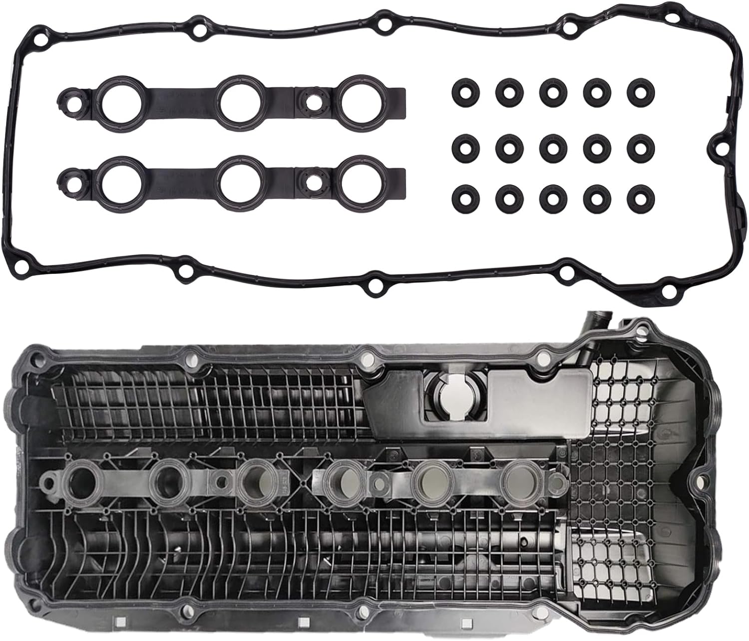 11129070990 for BMW 325Ci 325i 2.5 Valve Cover Gasket BMW 323Ci 323i 325xi 328Ci 328i 330Ci 330i 330xi 525i 528i 530i X5 Z3 E36 E39 E46 E53 M54 Engine Cover Gasket 2.8 3.0L 1998 1999 2000 2001 2002.