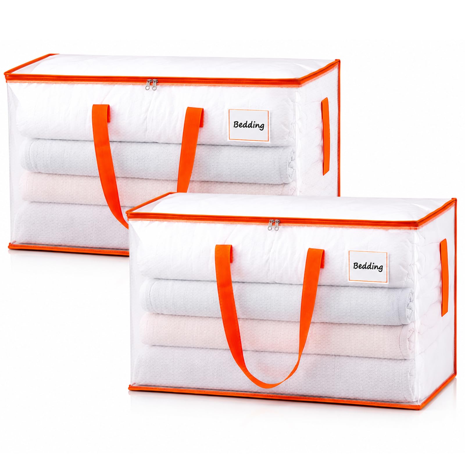 KYODOLED 2-Pack Clear Moving Bags Heavy Duty Extra Large, Storage Totes