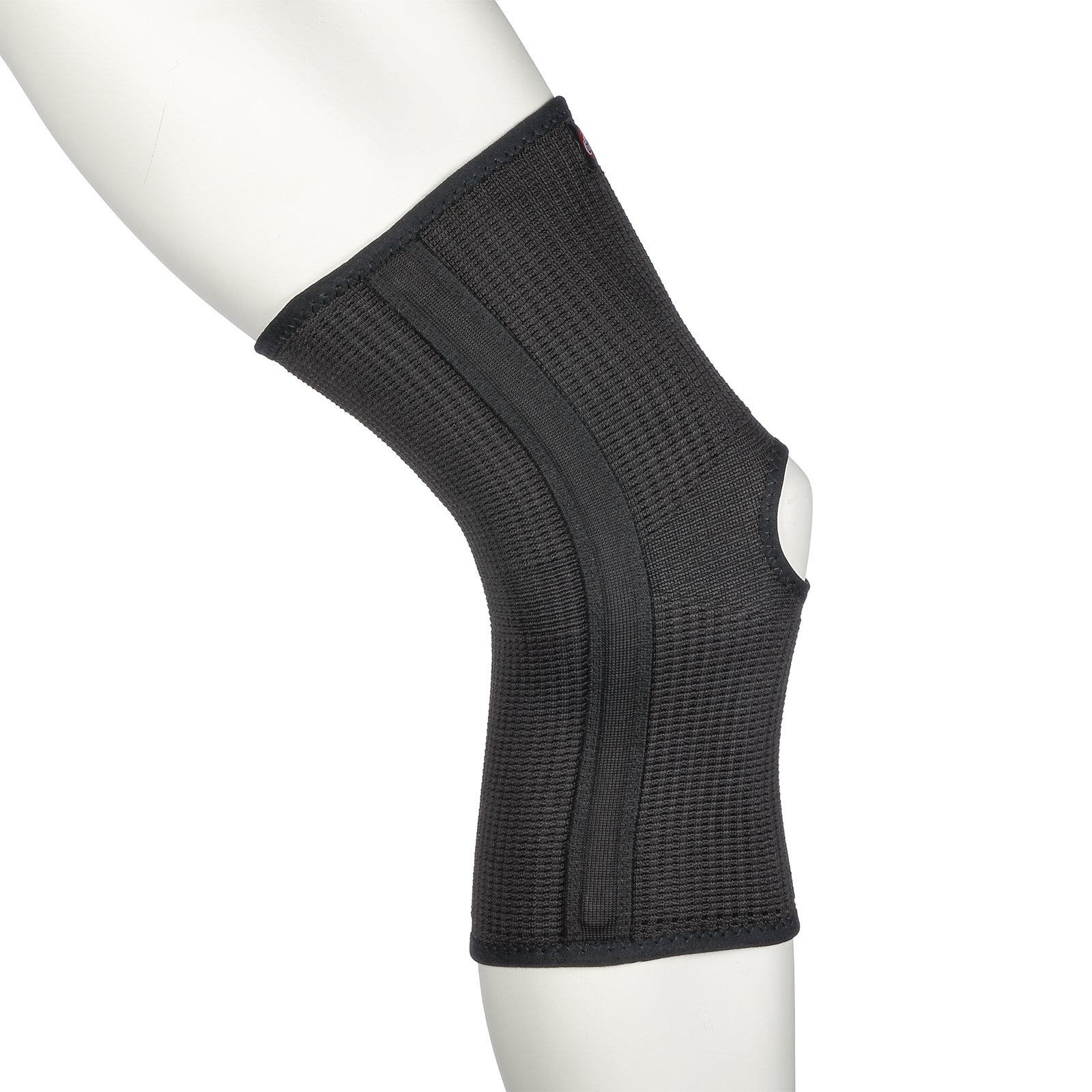 Cramer Nano Flex Knee Compression Sleeve, Open Knee Support With Stays, Sports Knee Brace, Compression Leg Sleeves, Best Knee Brace For Running, Muscle Pain Relief, and Recovery, Black