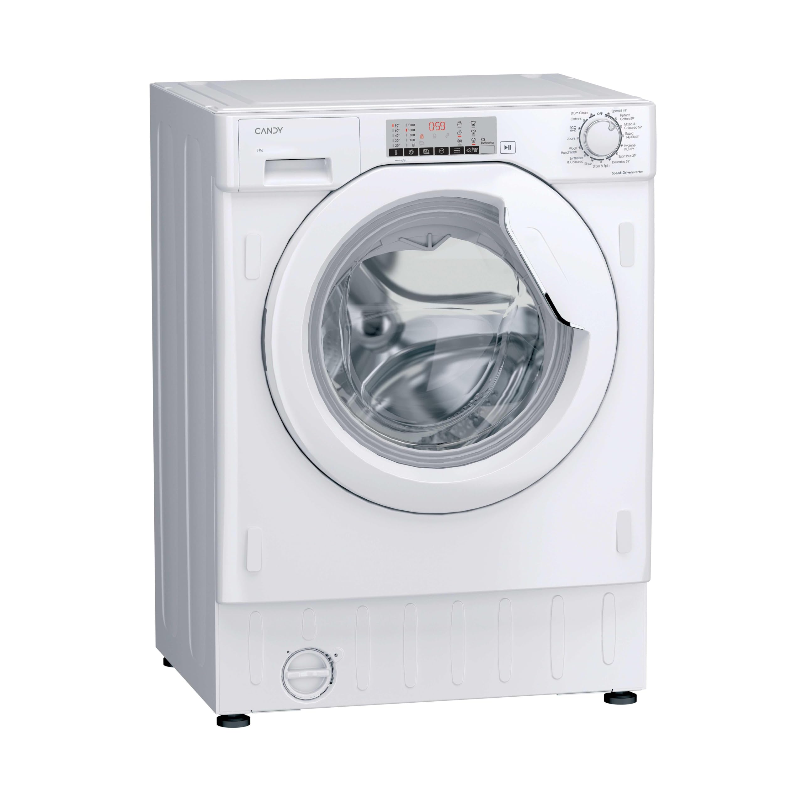 Candy CBW28D4WM5J-80 Integrated 8kg Washing Machine with 1200 rpm