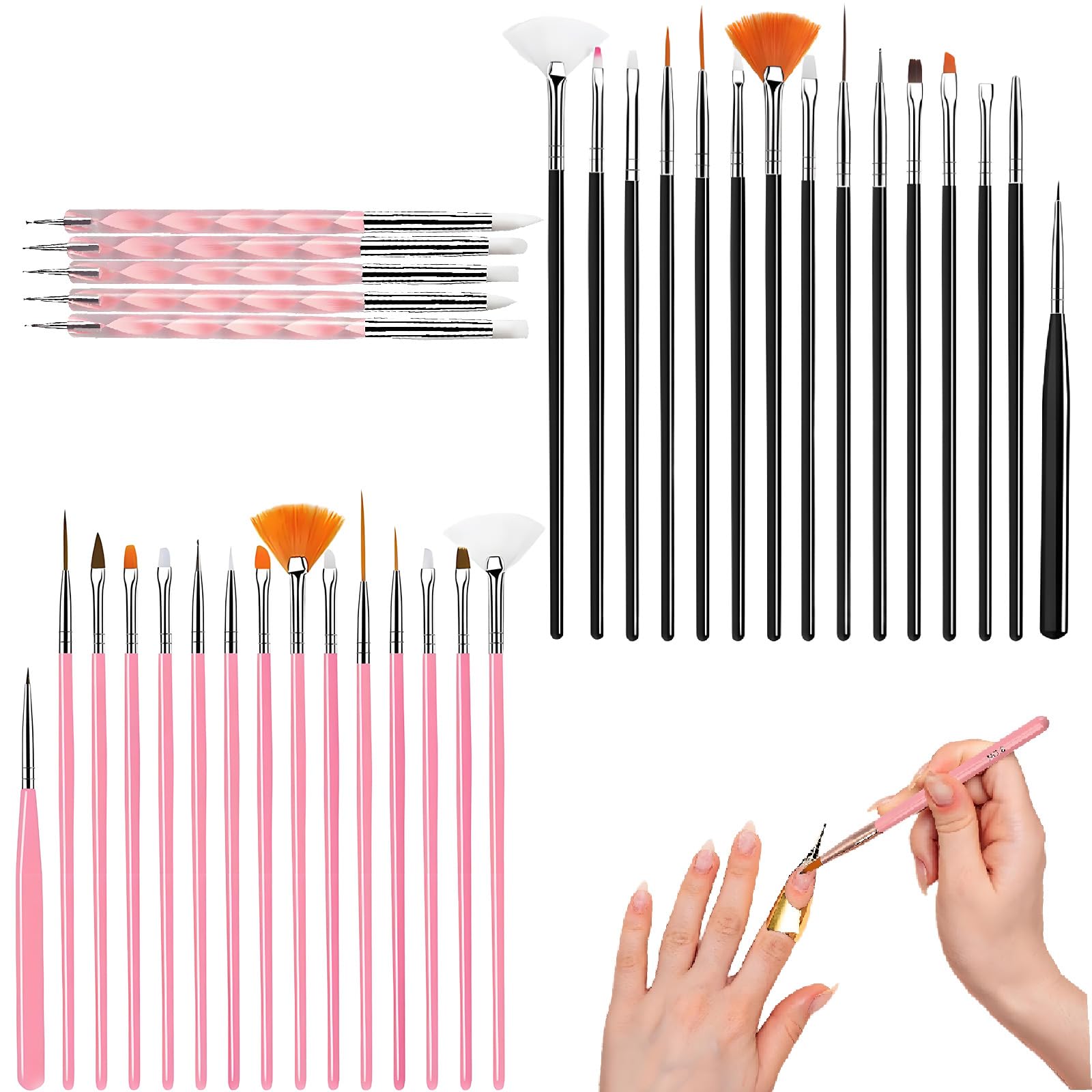 35 PCS Nail Art Brushes