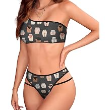Solid Color High Waisted Bikini, One Shoulder Two Piece