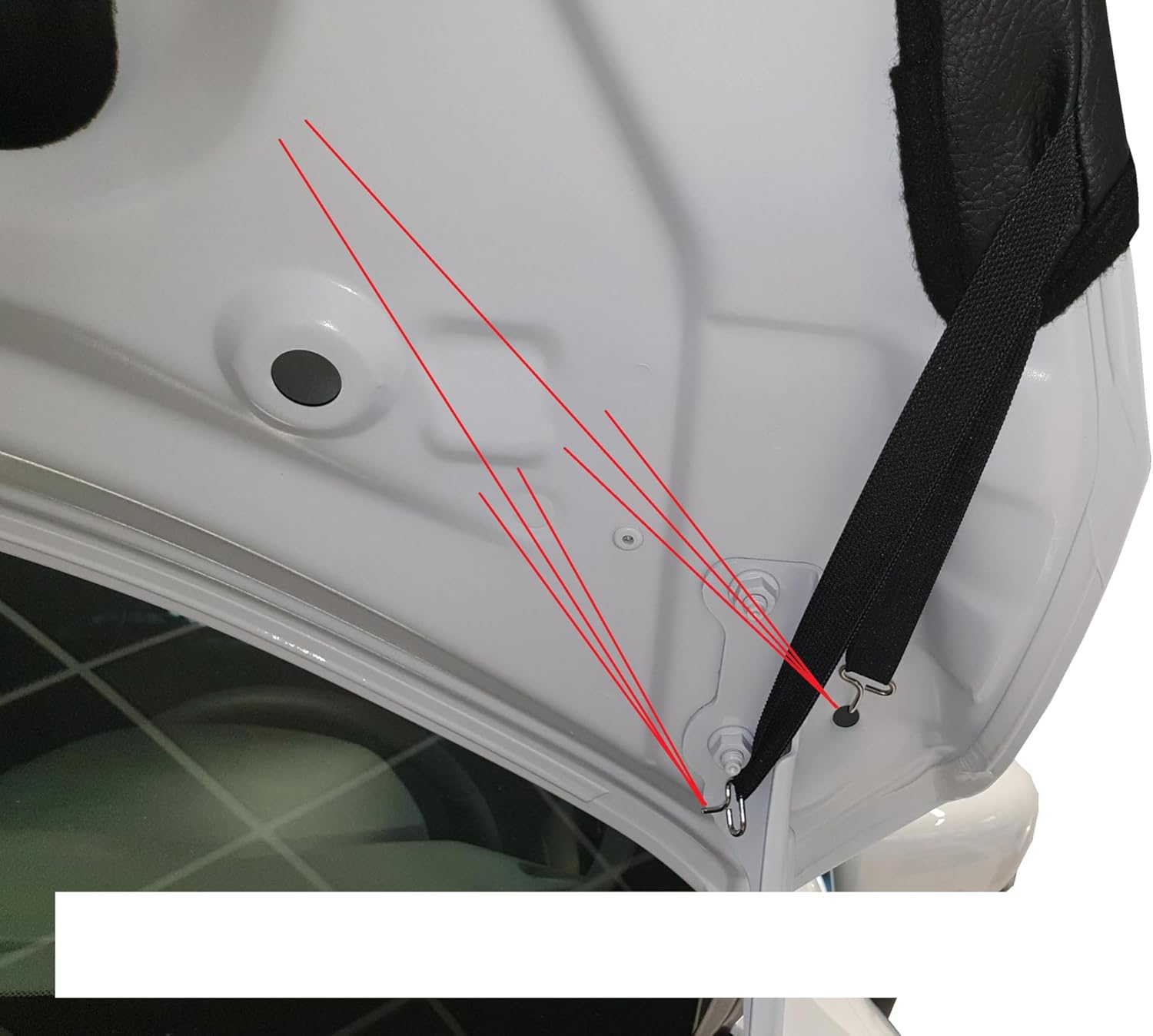AB3-00462 Carbon Fiber Look Hood Bra Compatible with Nissan Micra Since 2017 Front End Nose Mask Bonnet Bra