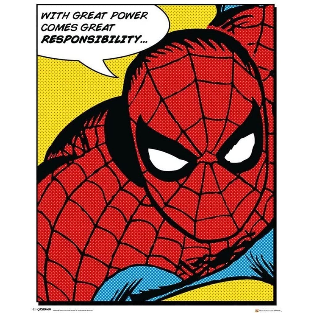 Pyramid International SPIDER MAN - QUOTE (MINI POSTER), 40 x 50 x 1.3 cm, Multi-colour