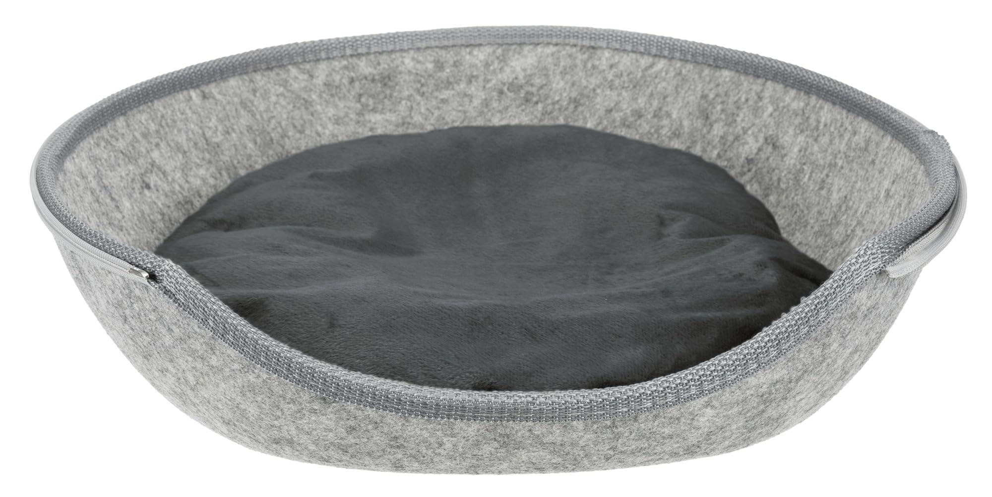 Trixie 36316 Luna przytulanka jaskinia, filc, 40 × 24 × 46 cm, jasnoszary
