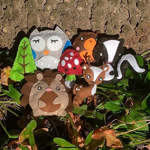 Miniatura 8 de DeFieltro Kit de costura para niños, kit de costura para principiantes, kits de manualidades, kit de costura para niños, manualidades de felpa de