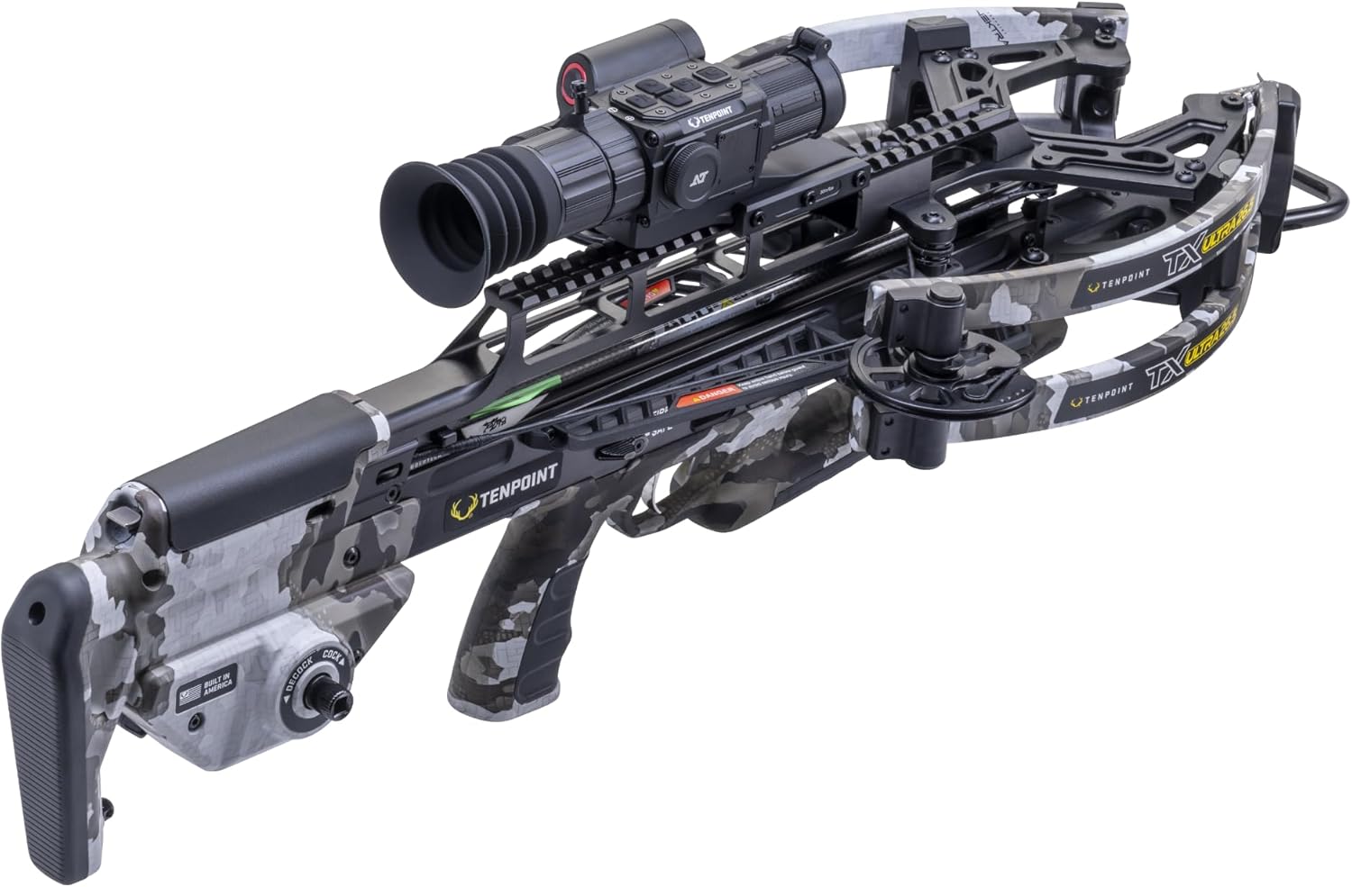 TenPoint TX Ultra 26.5, Vektra - 410 FPS - Our Shortest Forward Draw Crossbow Ever - Equipped with TenPoint Vision HD 3-12x Digital Rangefinding Scope + ACUslide MAXX Cocking & De-Cocking System