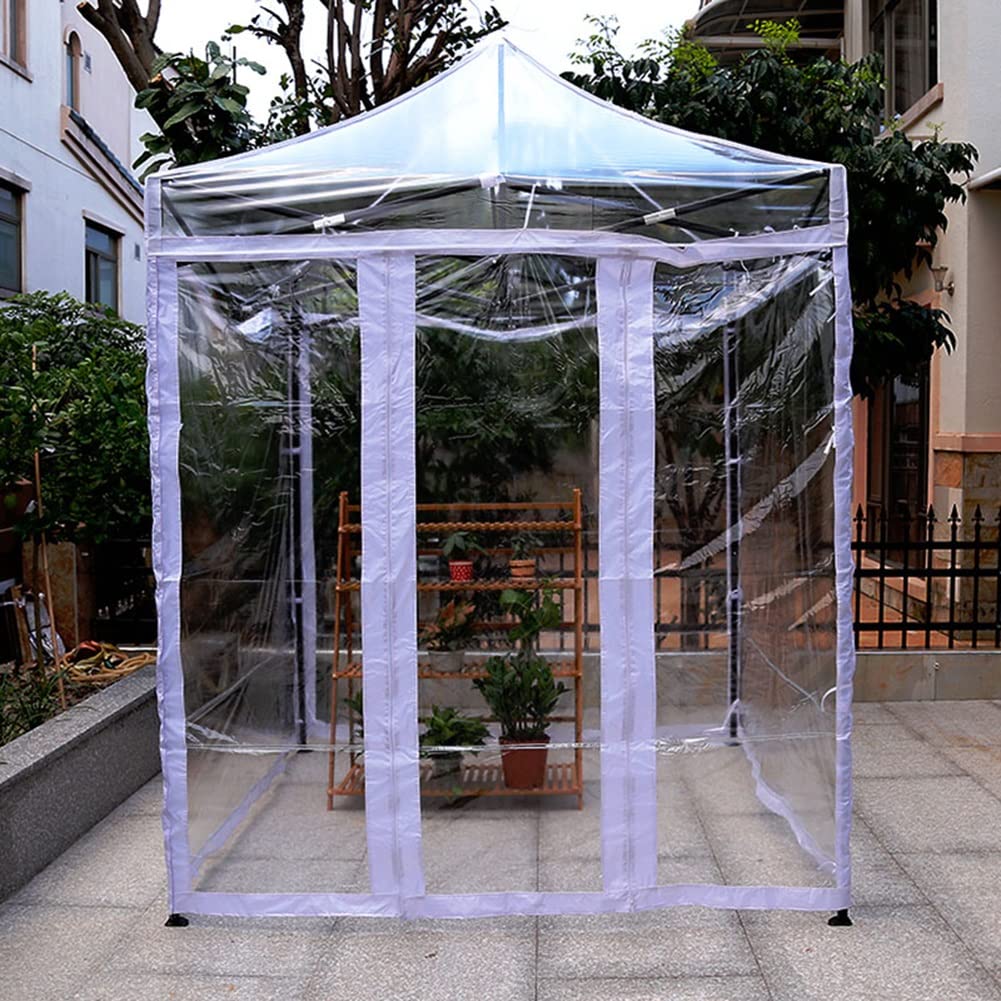 zelt seitenwand durchsichtig Transparenter Pop-Up-Pavillon, Schlagdach, Wände für Überdachung, Zelt, PVC, transparentes Zelt, Ersatz, für den Außenbereich, sofortige Vordächer, Seitenwand, Regenschutz Garten Color:Gloss Premium Fjord Metallic / White Tern Quick Haul Long model-e-impulsogravel