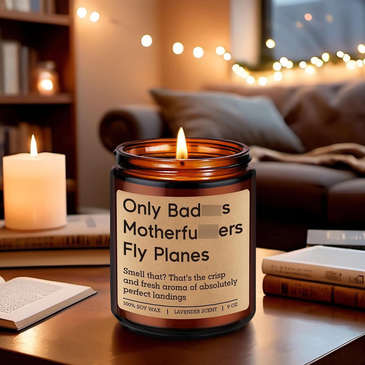 GSPY Scented Candle, Pilot Gifts for Men, Women - Flight School Graduation, Birthday, Fathers Day, Aviation Gifts for Pilots, Student - Retirement, Funny Airplane Decor for Dad, Boyfriend, New Aviator