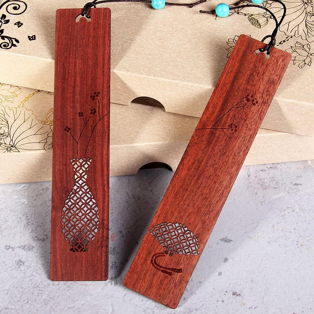 Simeloor Natural Wood Bookmark , Birthday Gift Mothers Day Wooden