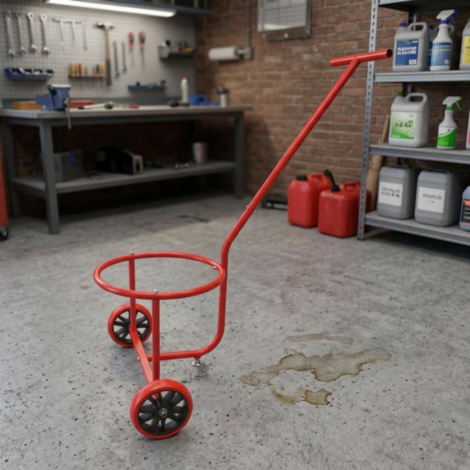 gricolo Manuale Mano Carrello con Ruote Carrello da Trasporto Struttura Leggera Smontabile Facile da Riporre con Ruote Posteriori Ampie Adatto a Serre Stalle Vivai Manutenzione Del Prato