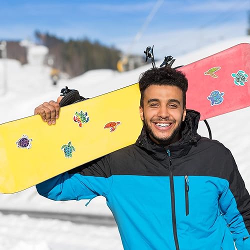 Miniatura 6 de 100 calcomanías de verano coloridas tortugas marinas, tortugas marinas, calcomanías de vinilo impermeables para bricolaje, laptop, motocicleta,