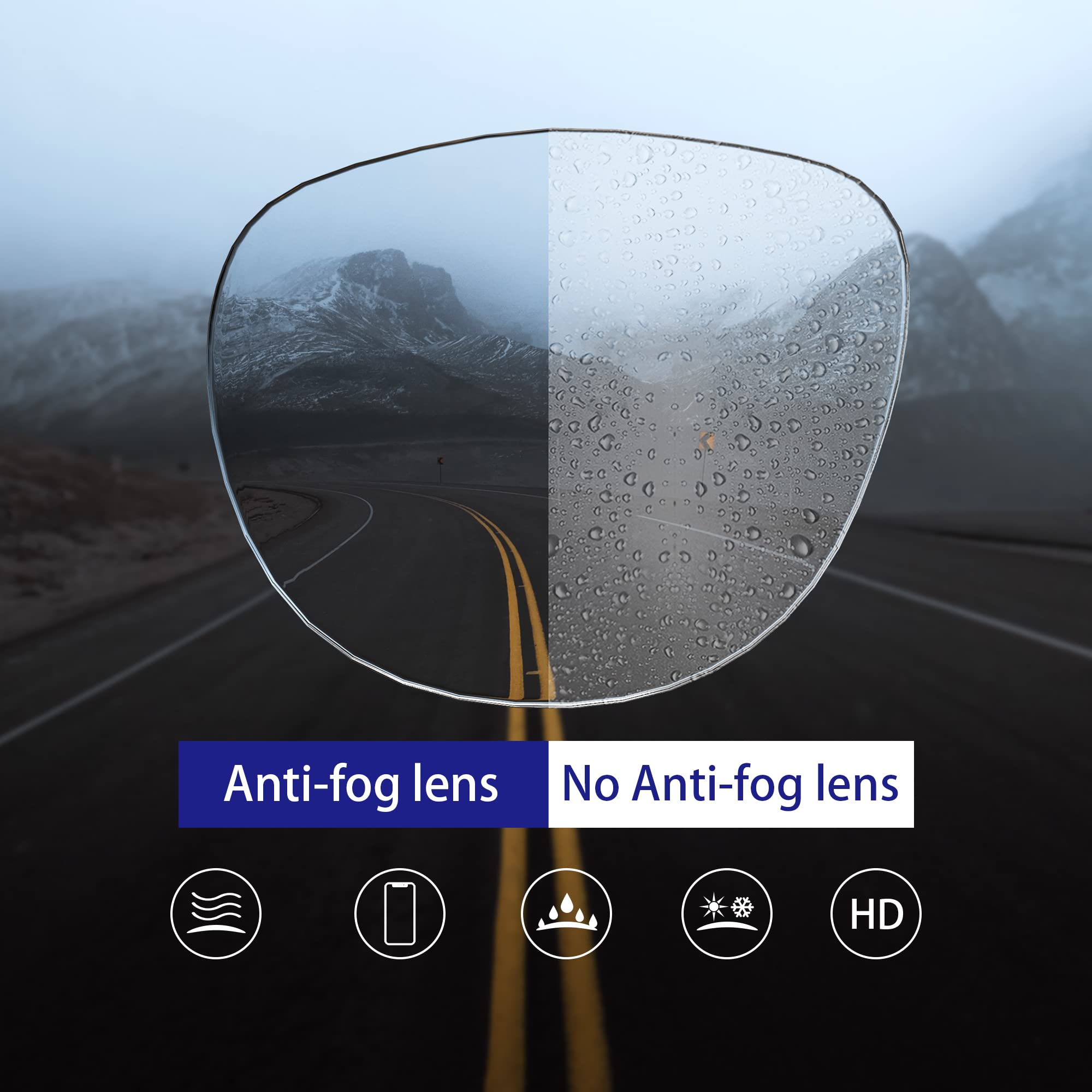 Saftey Glasses for Women and Men?2 Pack) Nursing Safety Goggles Nurses Anti Fog Blue Light