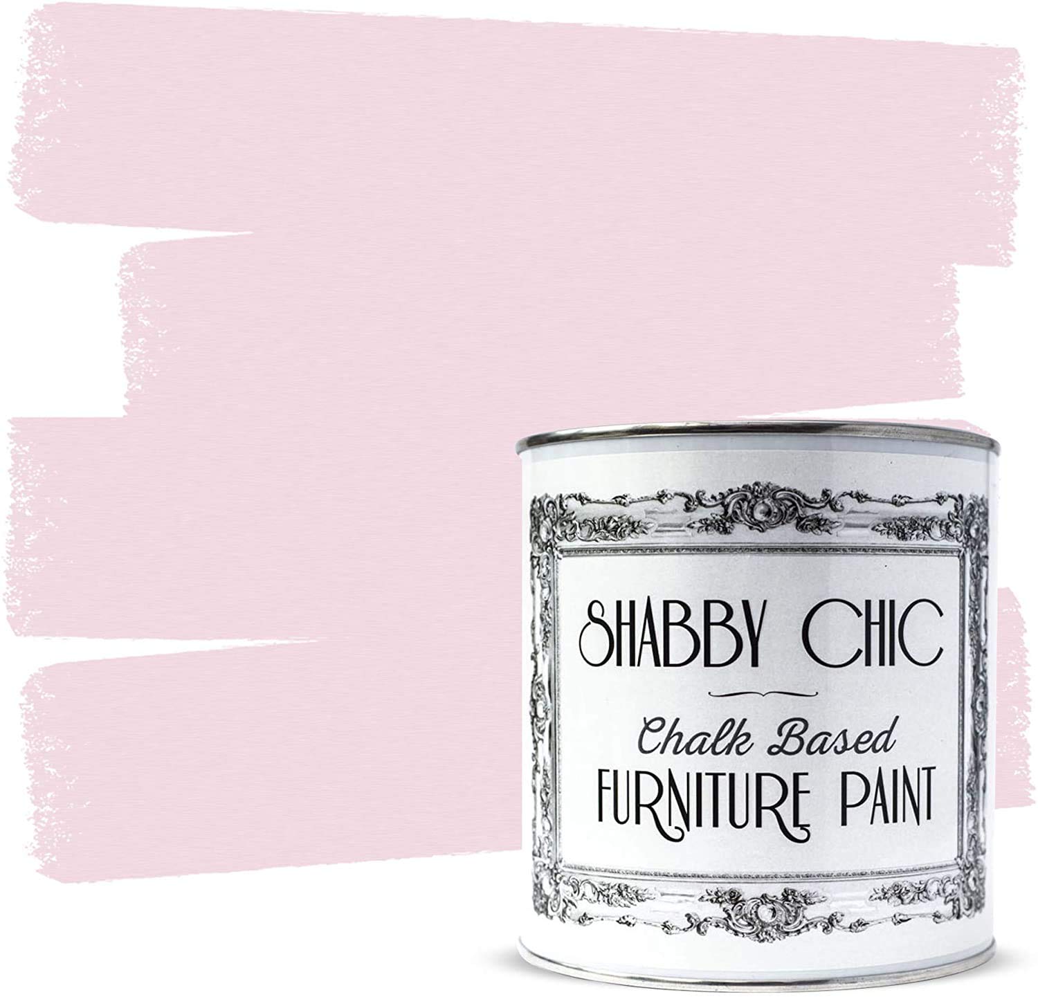 Shabby Chic Chalk Based Furniture Paint, Baby Pink - 250 ml | Distressed Matt Finish for Furniture, Home Decor or DIY Projects | Interior & Exterior | Non-Sand, Suitable for Wood, Plastic & Metal