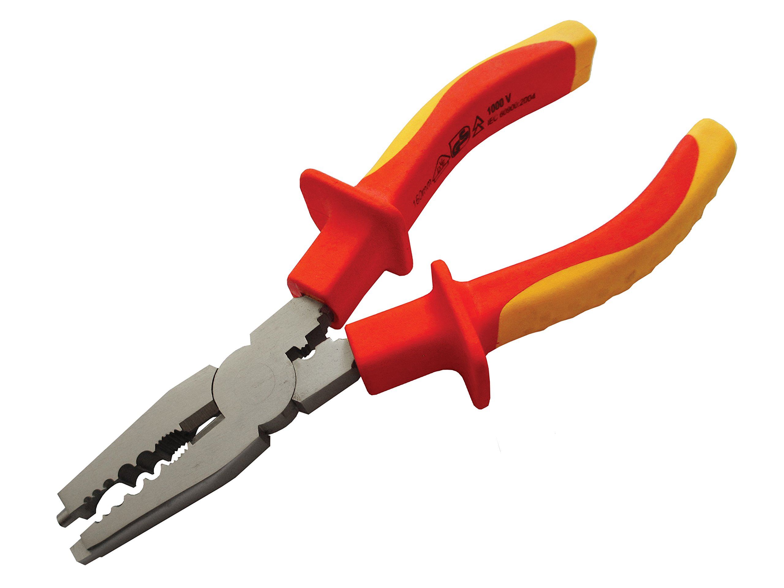 Pince VDE 160 mm Faithfull faiplvdecep6 pour travaux d électricité isolés