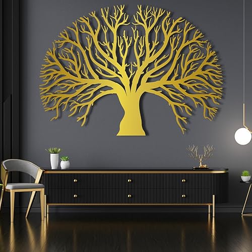 Decoración de pared de metal, arte de pared de metal, arte de pared del árbol de la vida, decoración de pared de árbol genealógico, decoración del