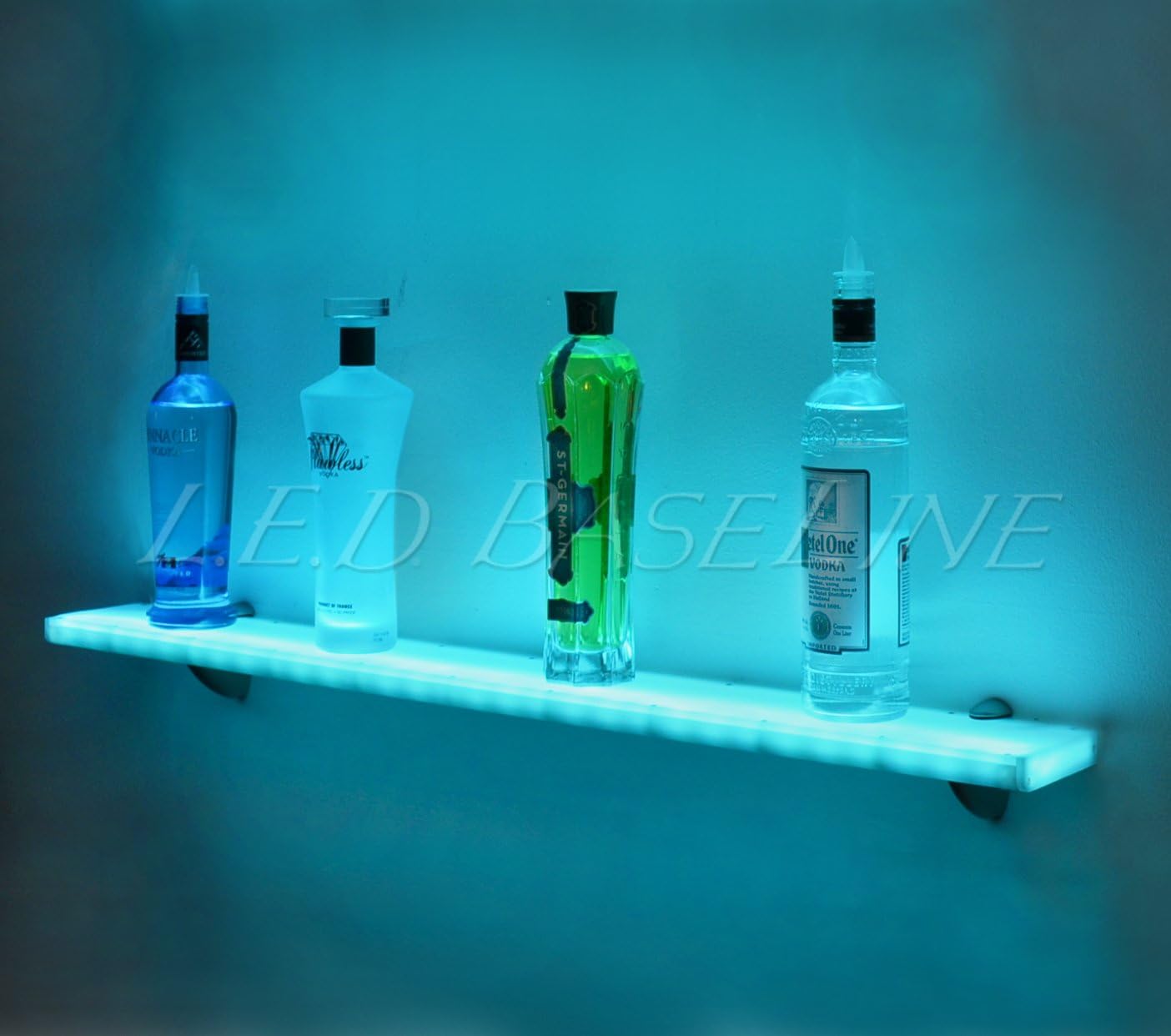 Floating Wall LED Lighted Display Shelf 36"