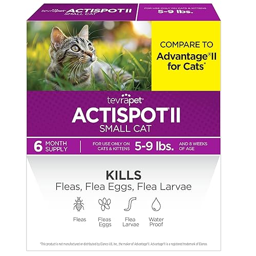 TevraPet Actispot II Flea Treatment for Small and Medium Cats