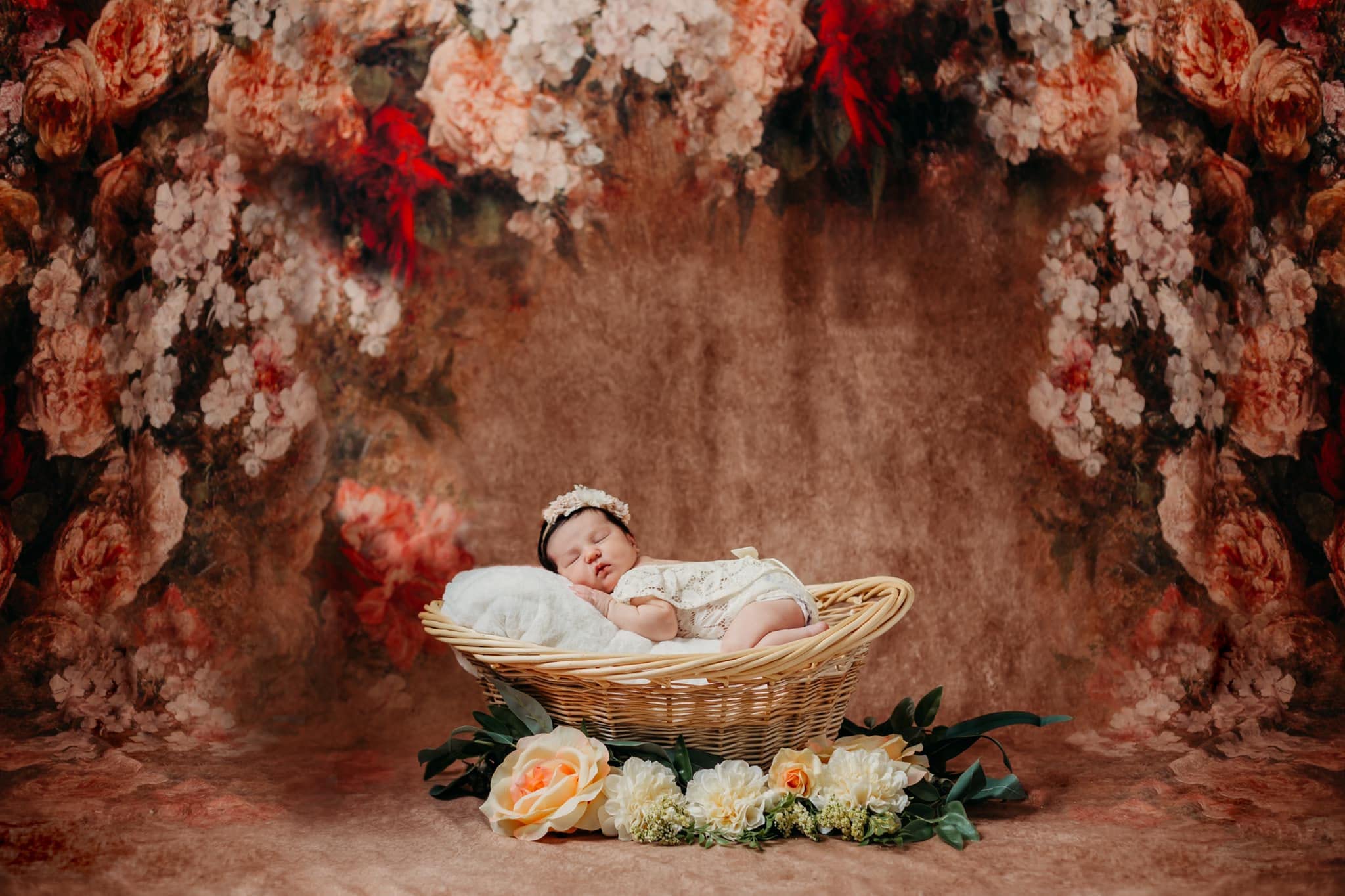 Fotohintergrund Braun Struktur – 3x3 M, Mikrofaser-Baumwoll-Polyester-Mischgewebe | Mit Aufhänge-Tasche, Für Studio, Hochzeit & Porträt-Fotografie