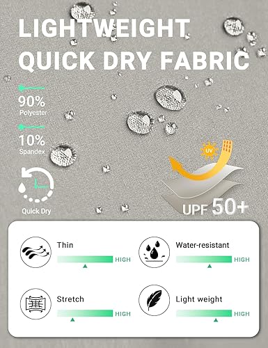 Miniatura 3 de BVVU Pantalones de senderismo para mujer, ligeros, de secado rápido, para viajes, exteriores, impermeables, con bolsillos con cremallera