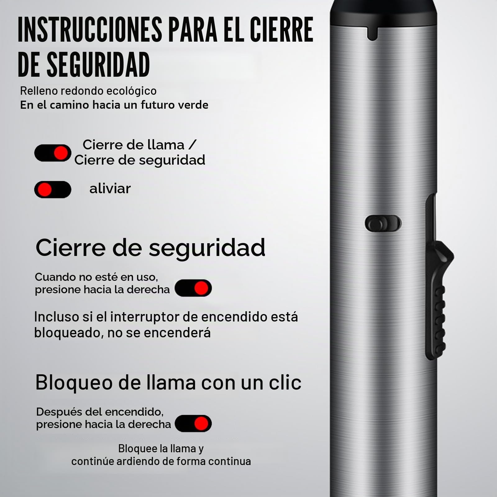 Juego de 3 encendedores de tormenta recargables de gas, longitud: 19 cm, resistente al viento, para velas, cocina, camping, barbacoa, chimenea, regalos para hombres, sin gas